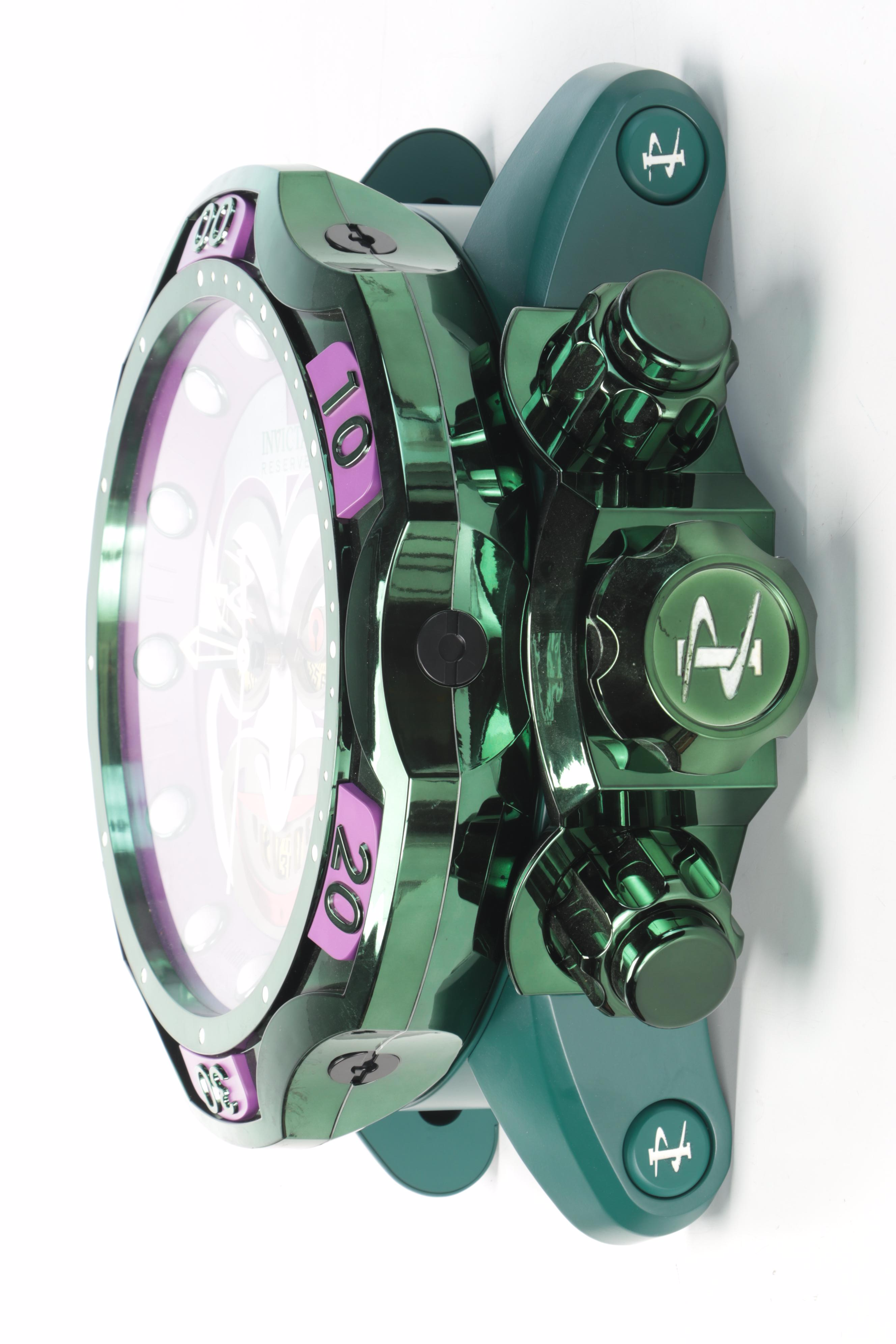 Invicta Reserve DC Comics "Venom Joker" Wall Clock