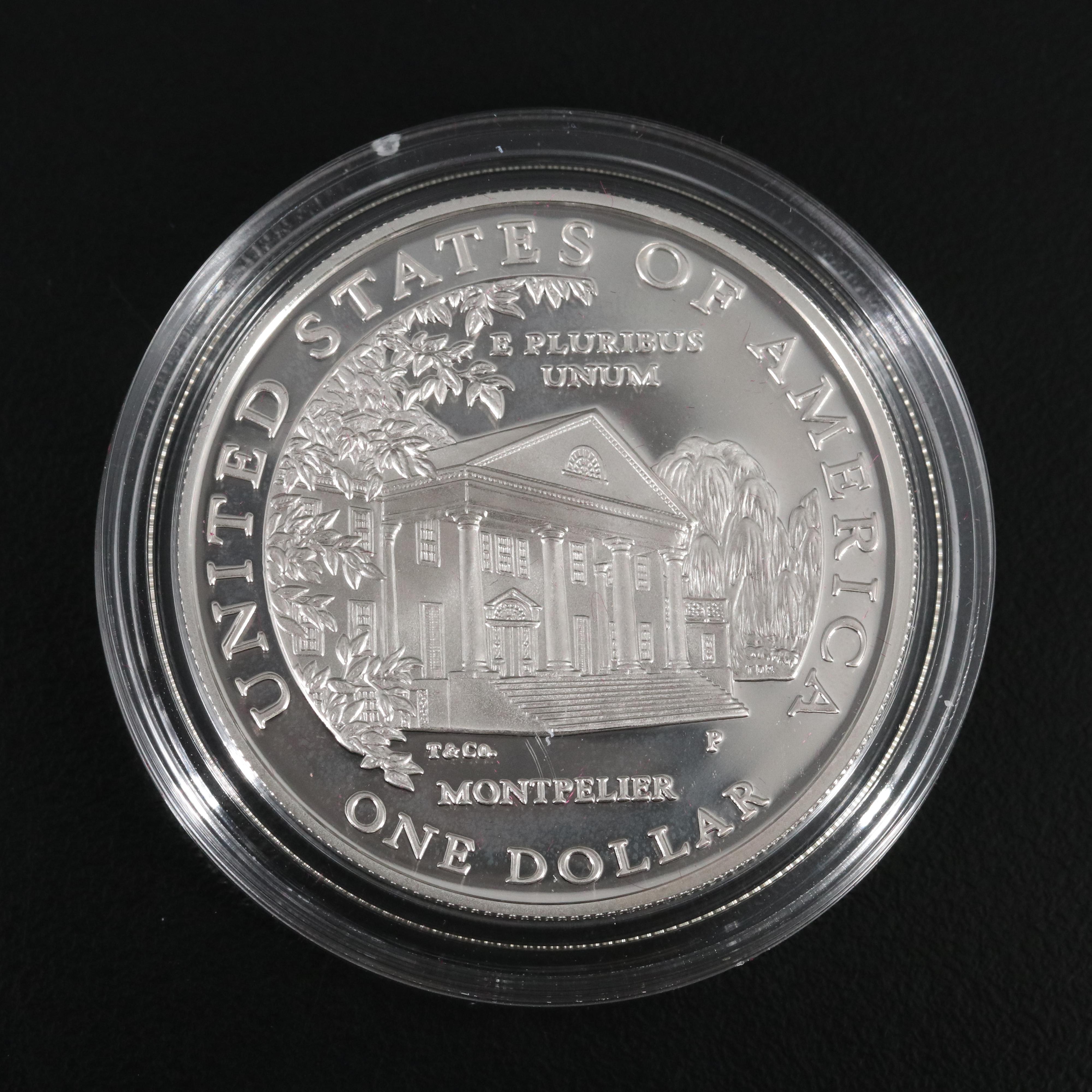 Four Different Modern Proof Commemorative Silver Dollars