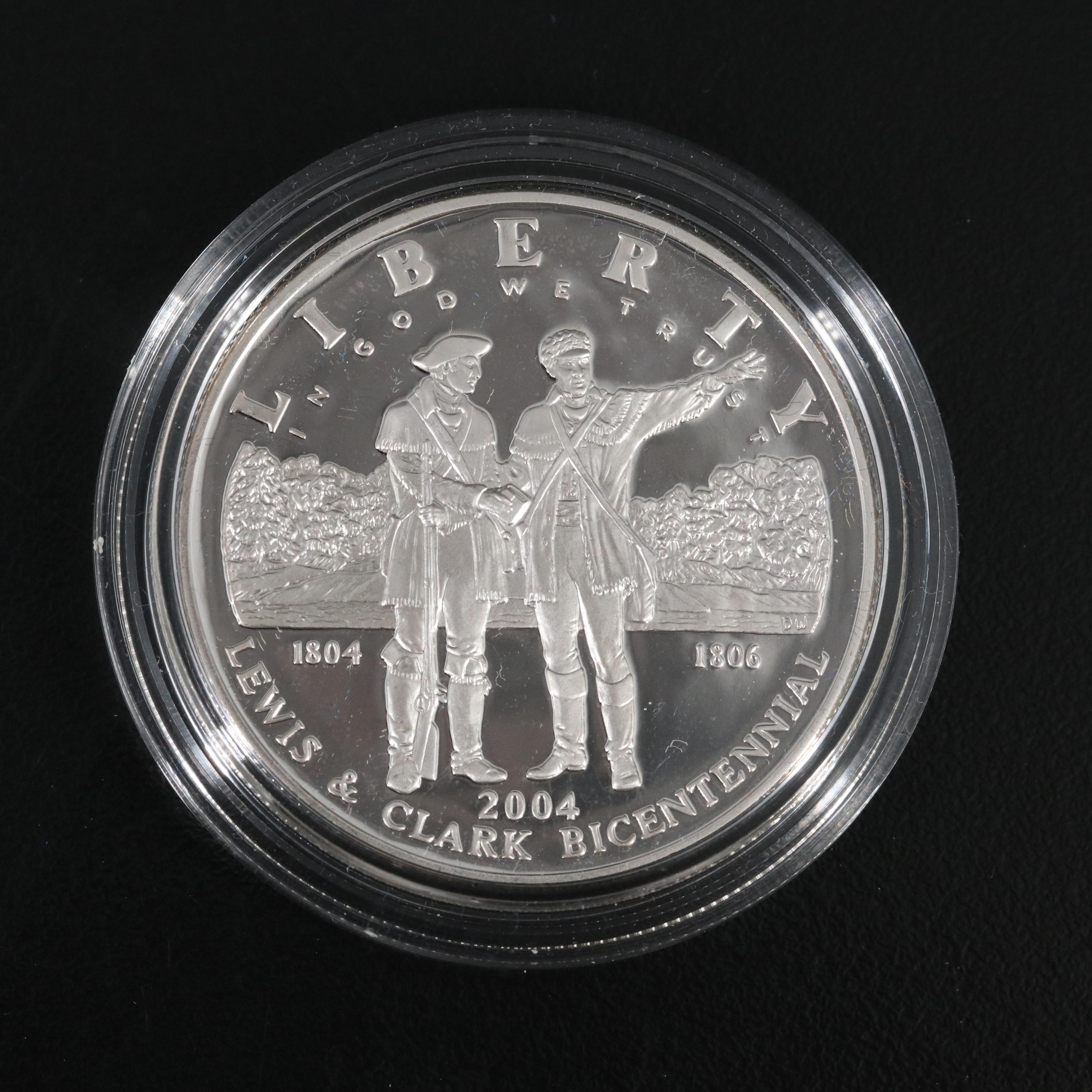 Four Different Modern Proof Commemorative Silver Dollars