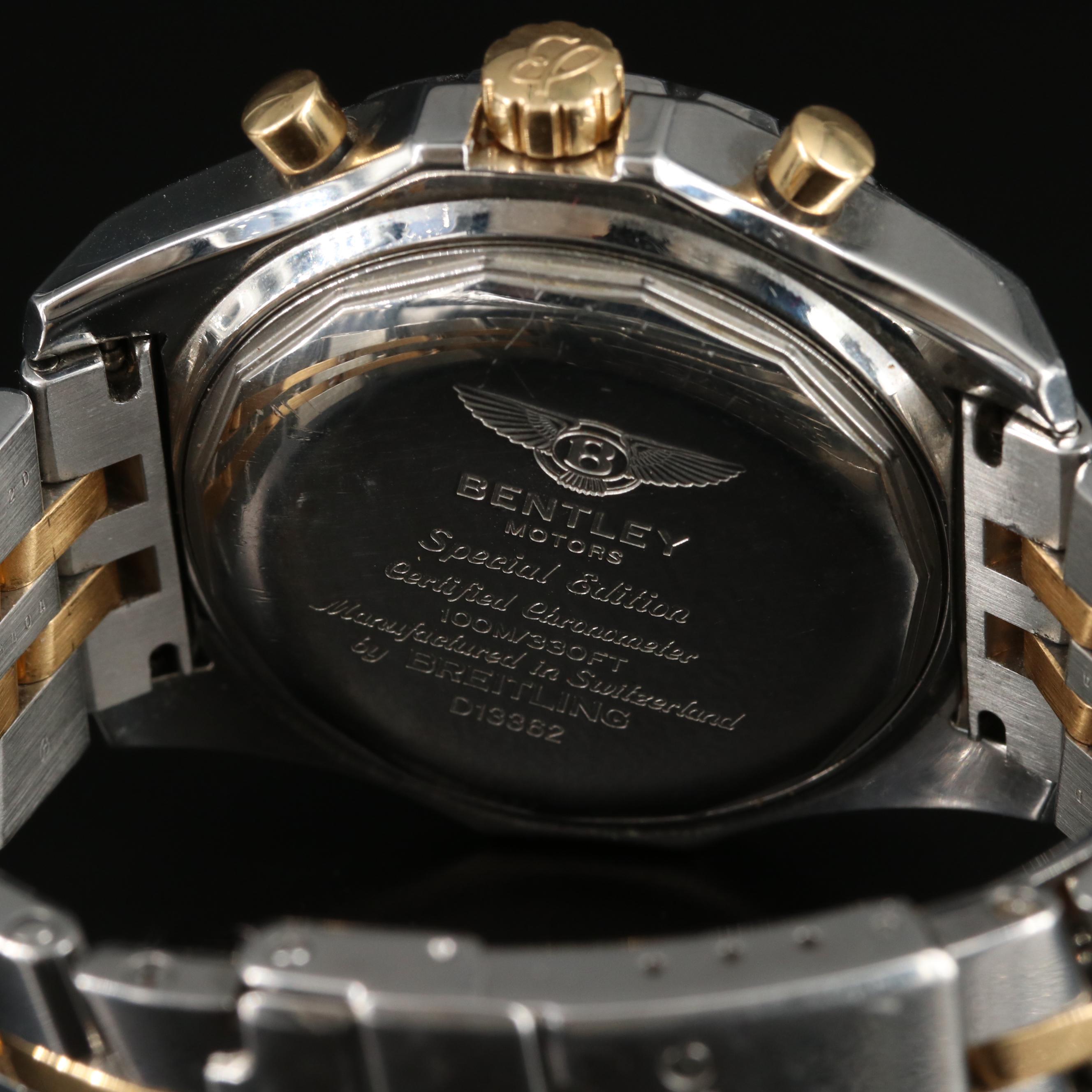 Breitling for Bentley Day-Date Chronograph Watch