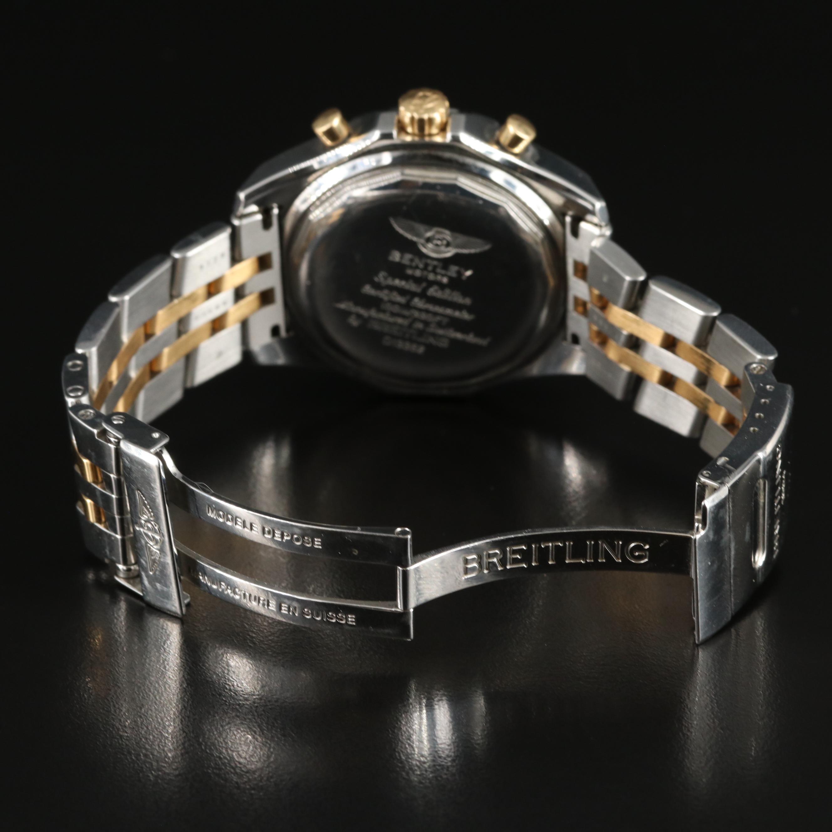 Breitling for Bentley Day-Date Chronograph Watch