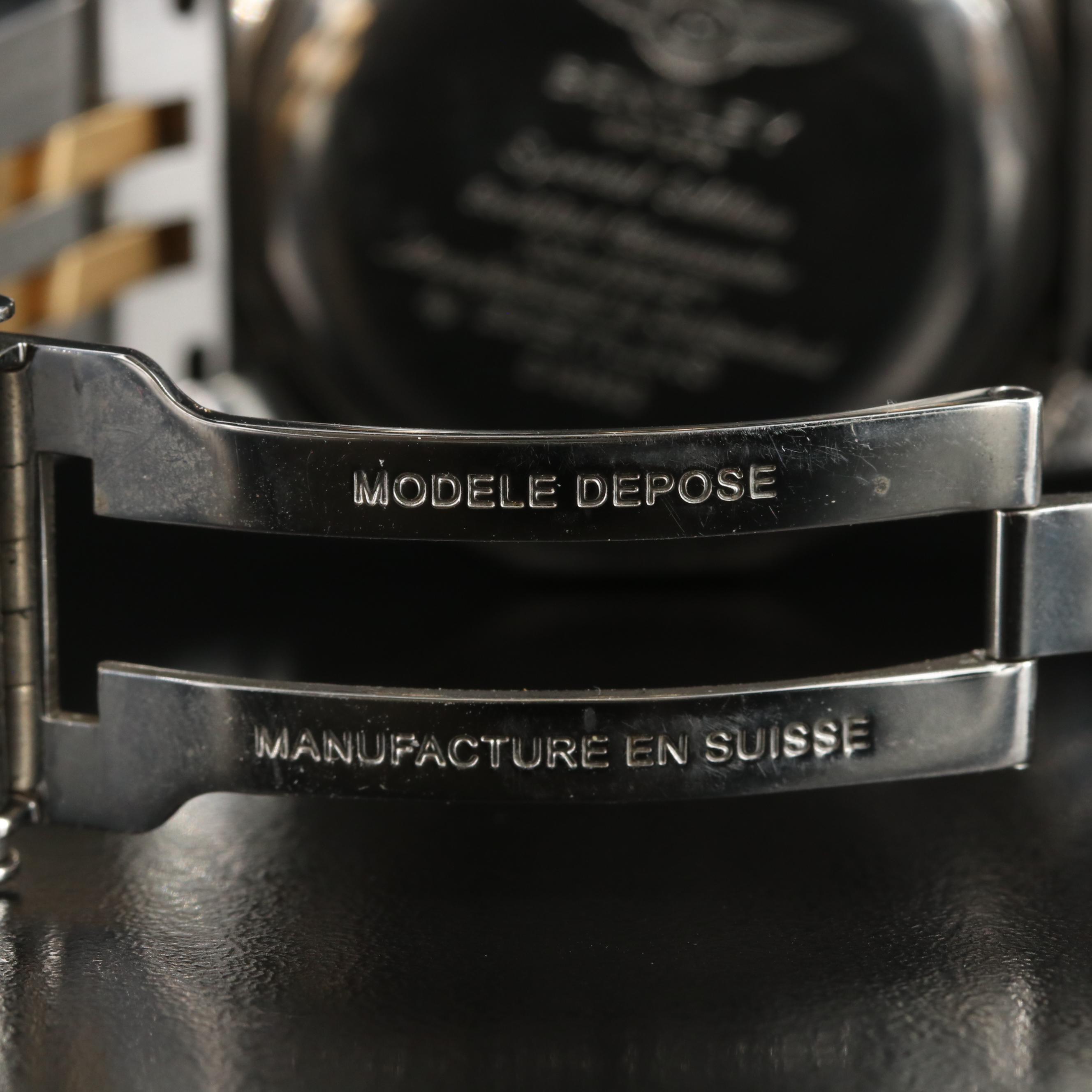 Breitling for Bentley Day-Date Chronograph Watch