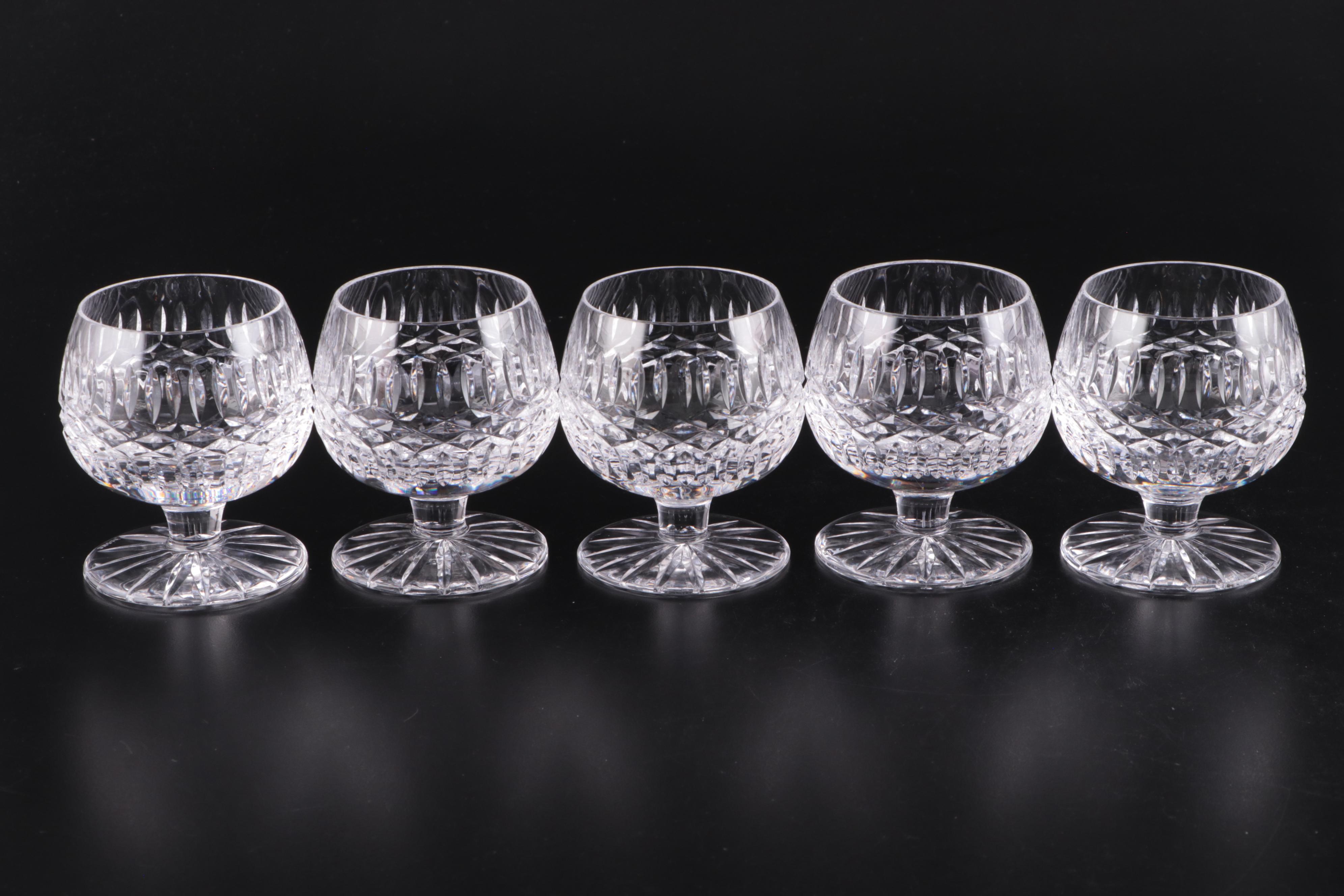 Tyrone Crystal "Enniskillen" Champagne Flutes and Brandy Glasses