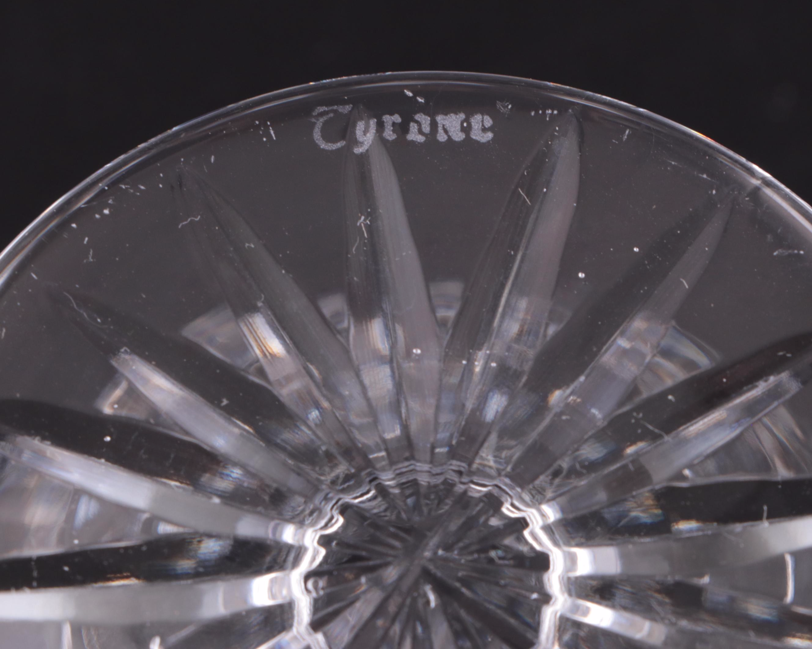 Tyrone Crystal "Enniskillen" Champagne Flutes and Brandy Glasses