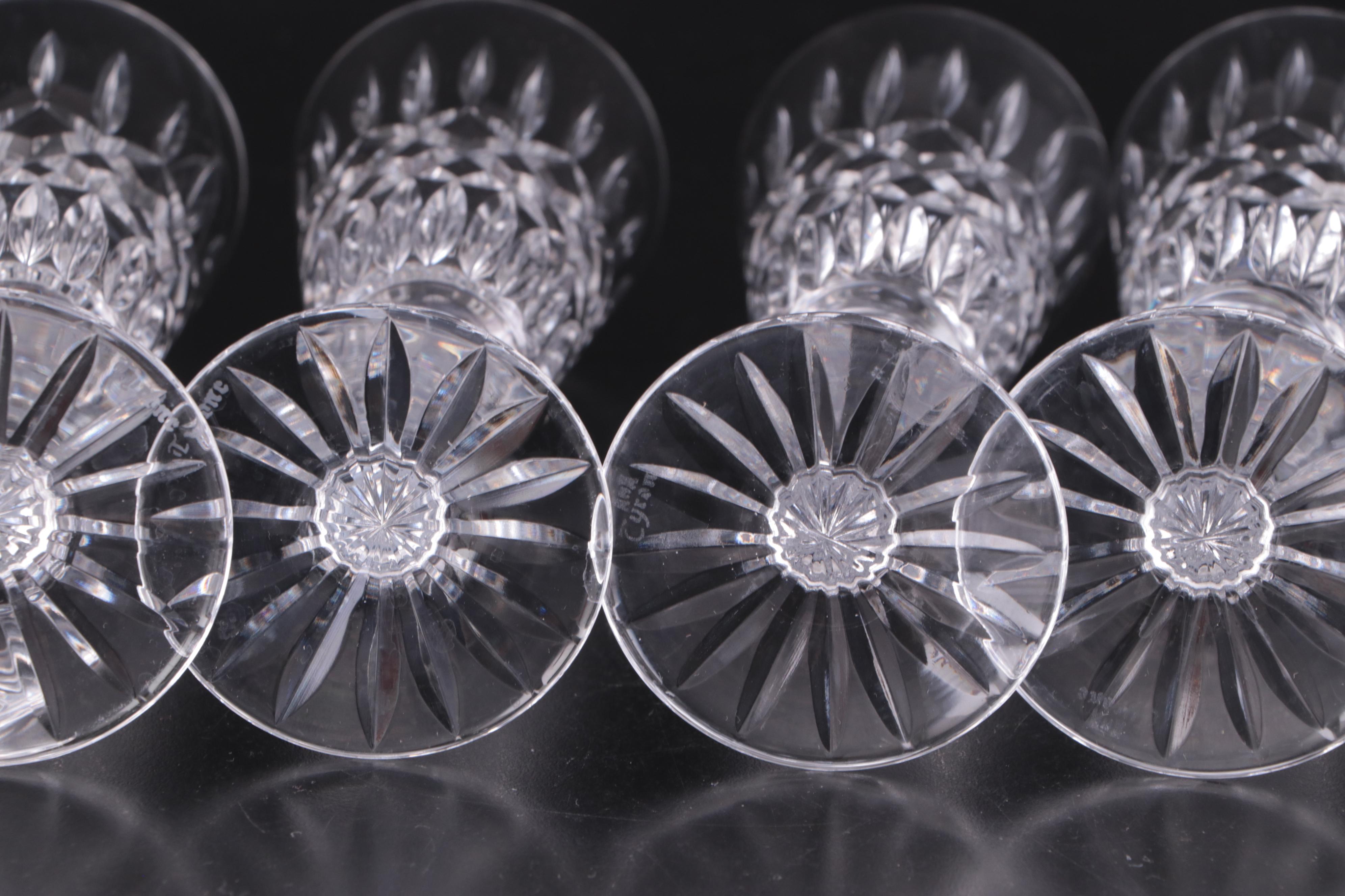 Tyrone Crystal "Enniskillen" Champagne Flutes and Brandy Glasses