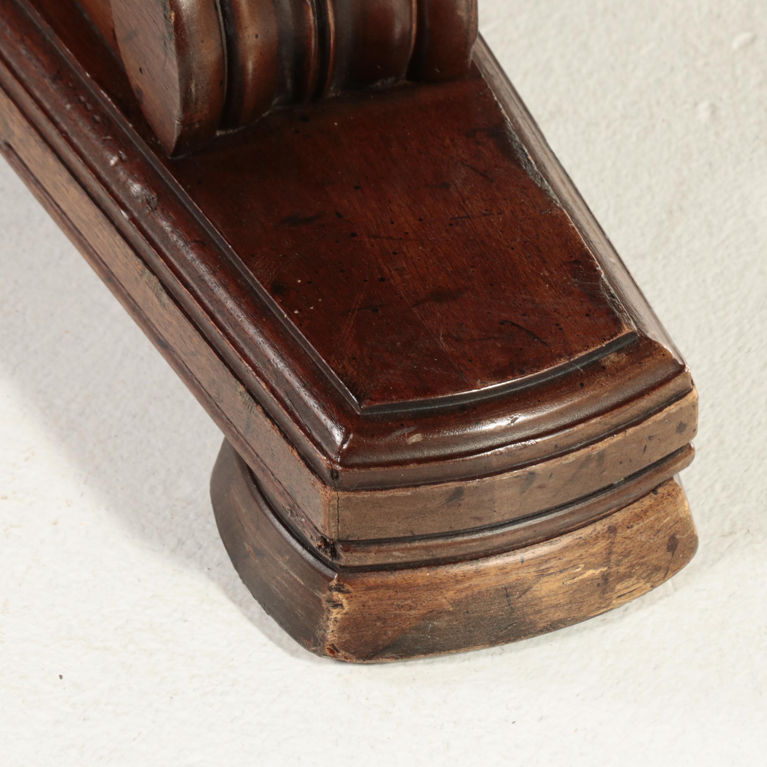 Renaissance Style Wooden Expansion Pedestal Table with Four Rolling Tub Chairs