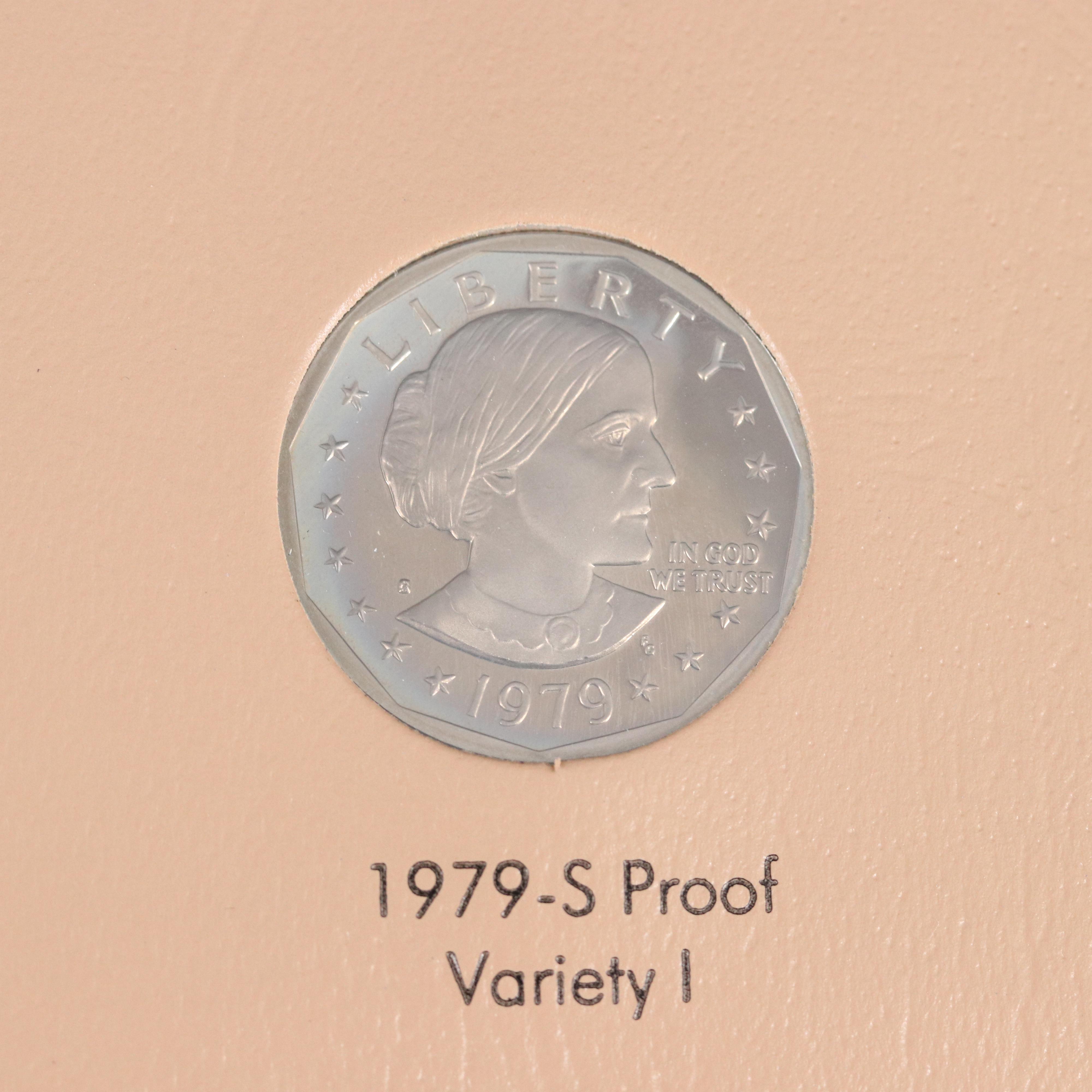 Complete Susan B. Anthony Dollar Set in a Dansco Album