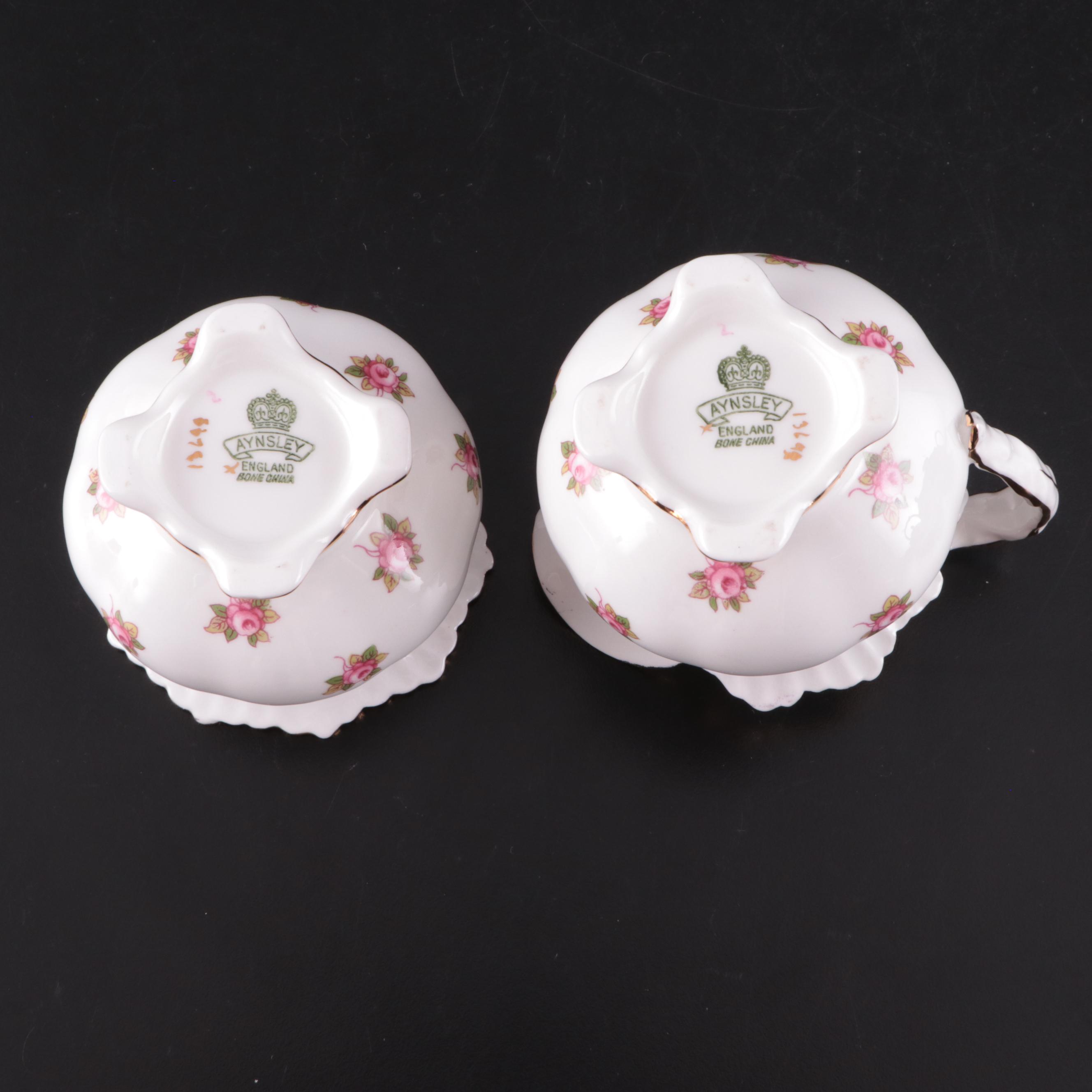 Royal Worcester "Fern Leaf" Bone China Plates and Other Tableware