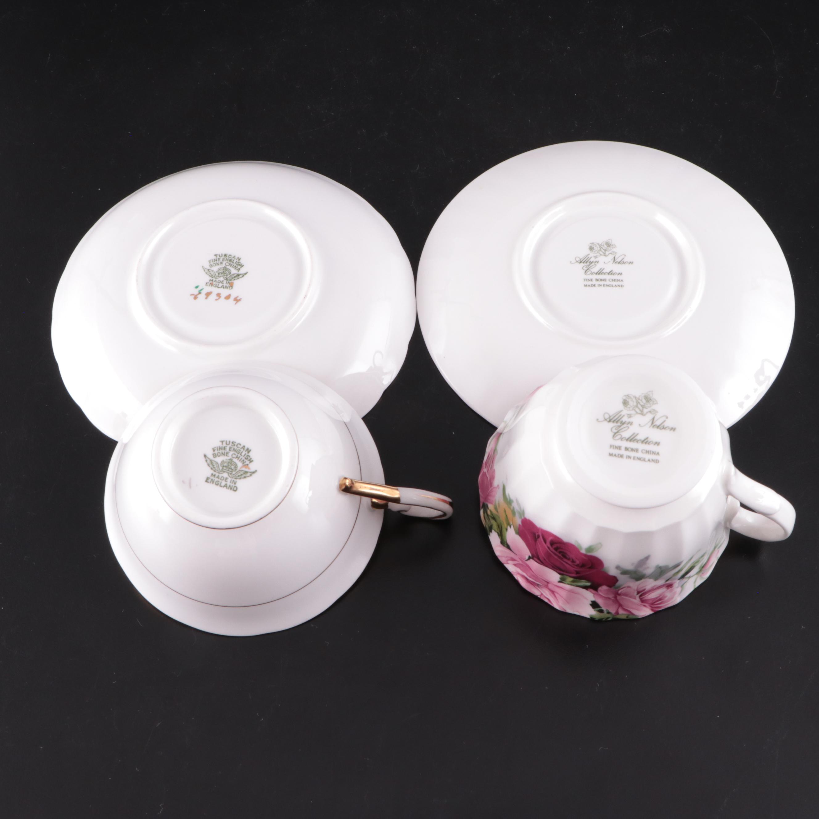 Royal Worcester "Fern Leaf" Bone China Plates and Other Tableware