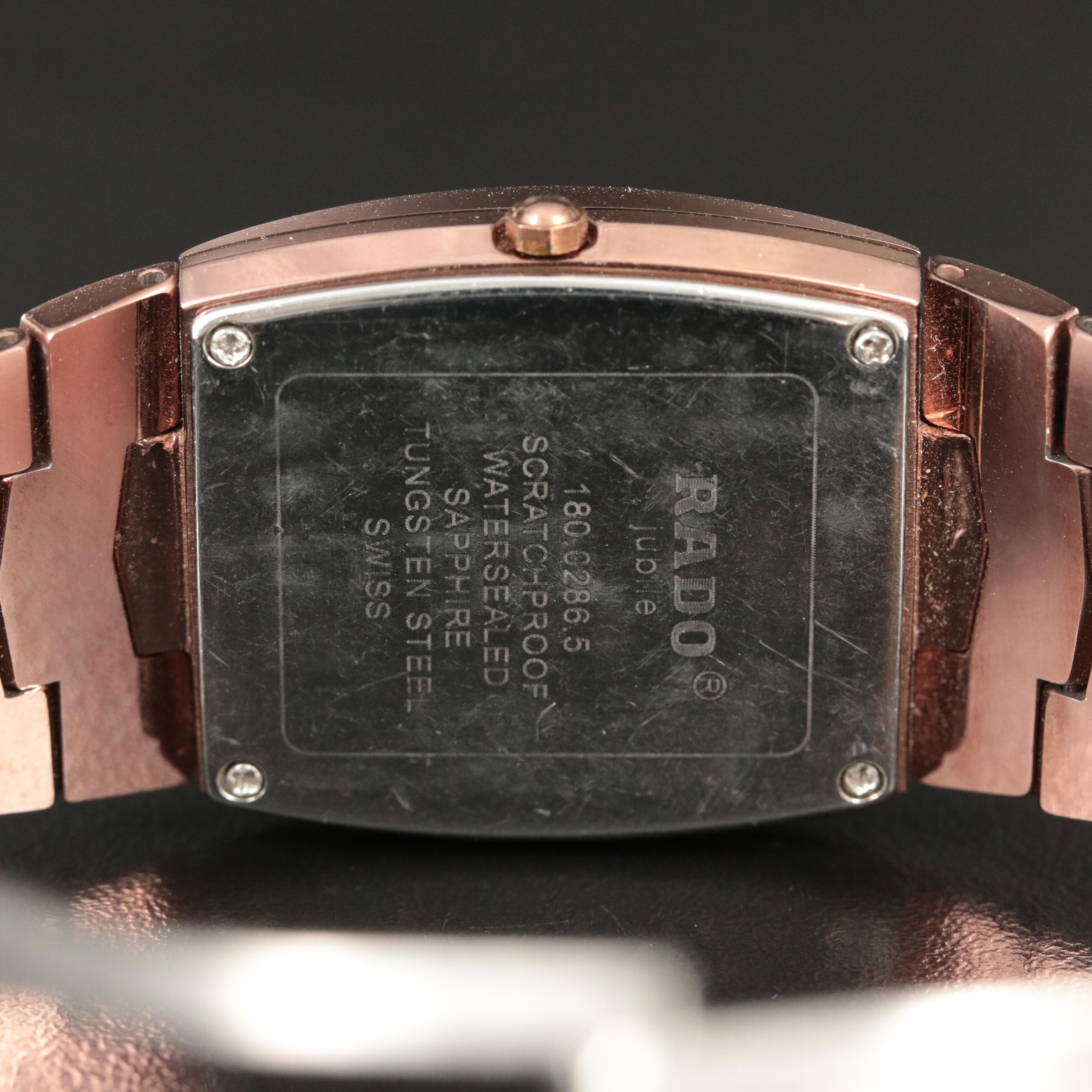 Rado Jubile Tungsten Steel Tonneau Case Quartz Watch