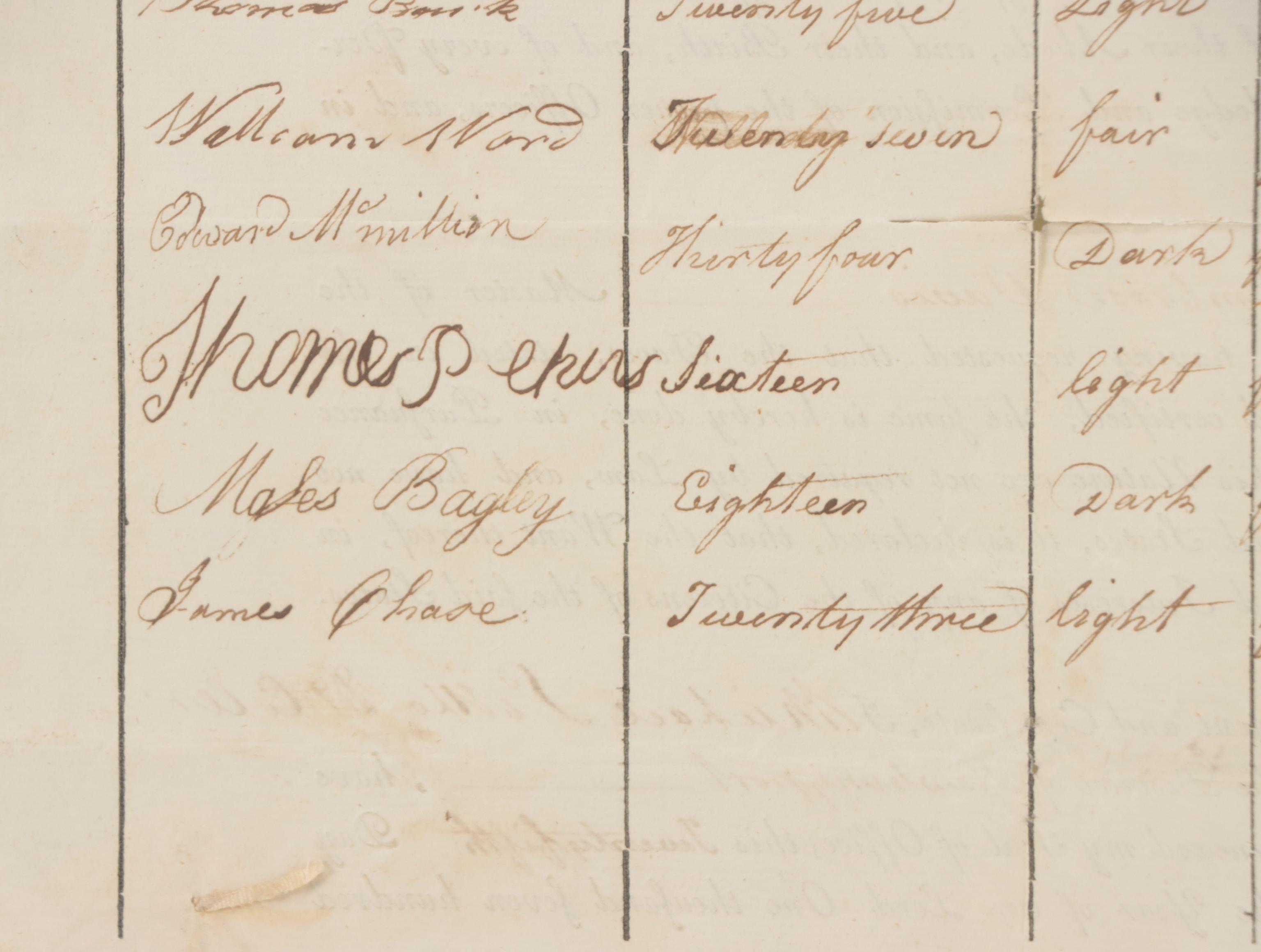 Passport and Roll of Equipage Nautical Certificate, 1798