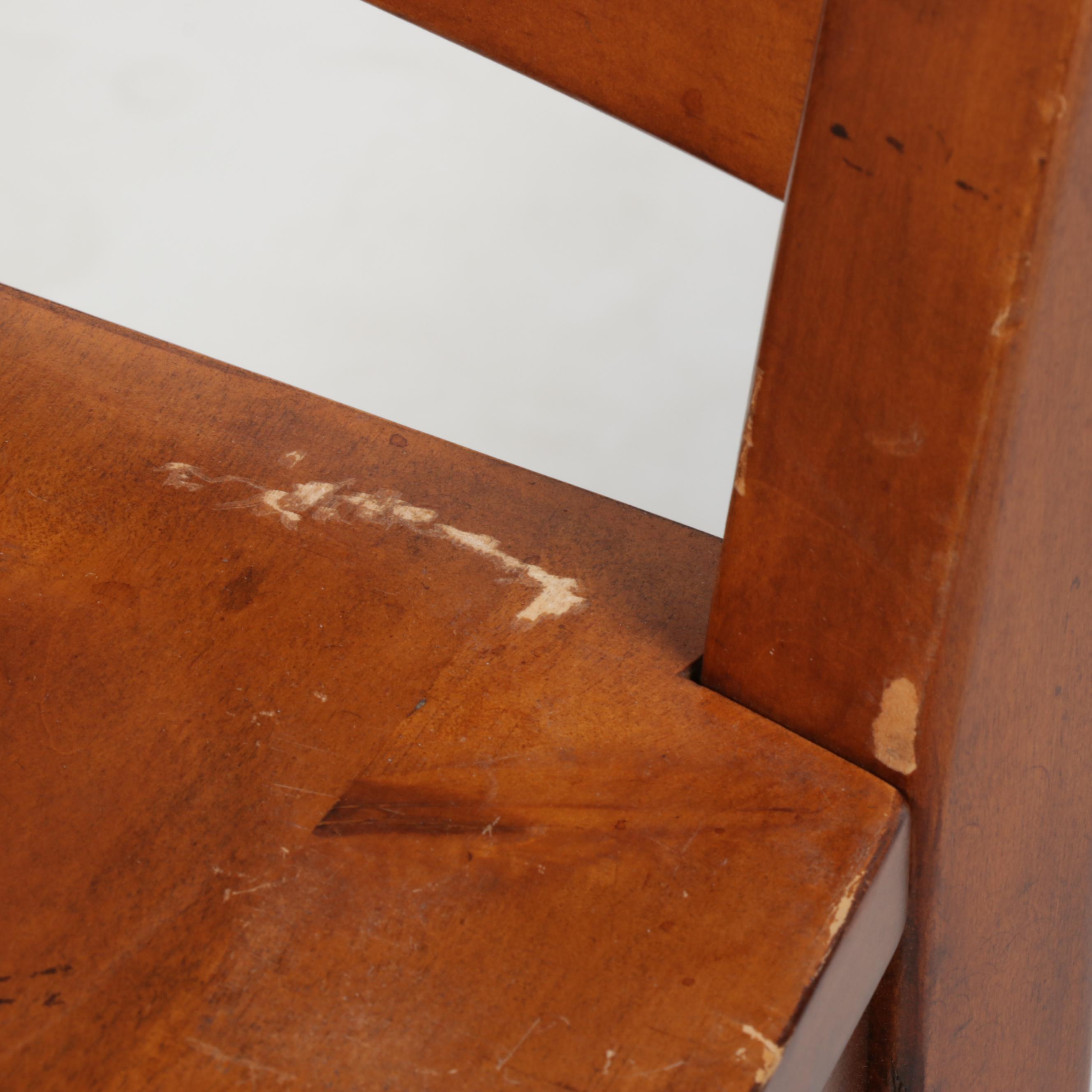 Rustic Ladder-Back Counter Stool