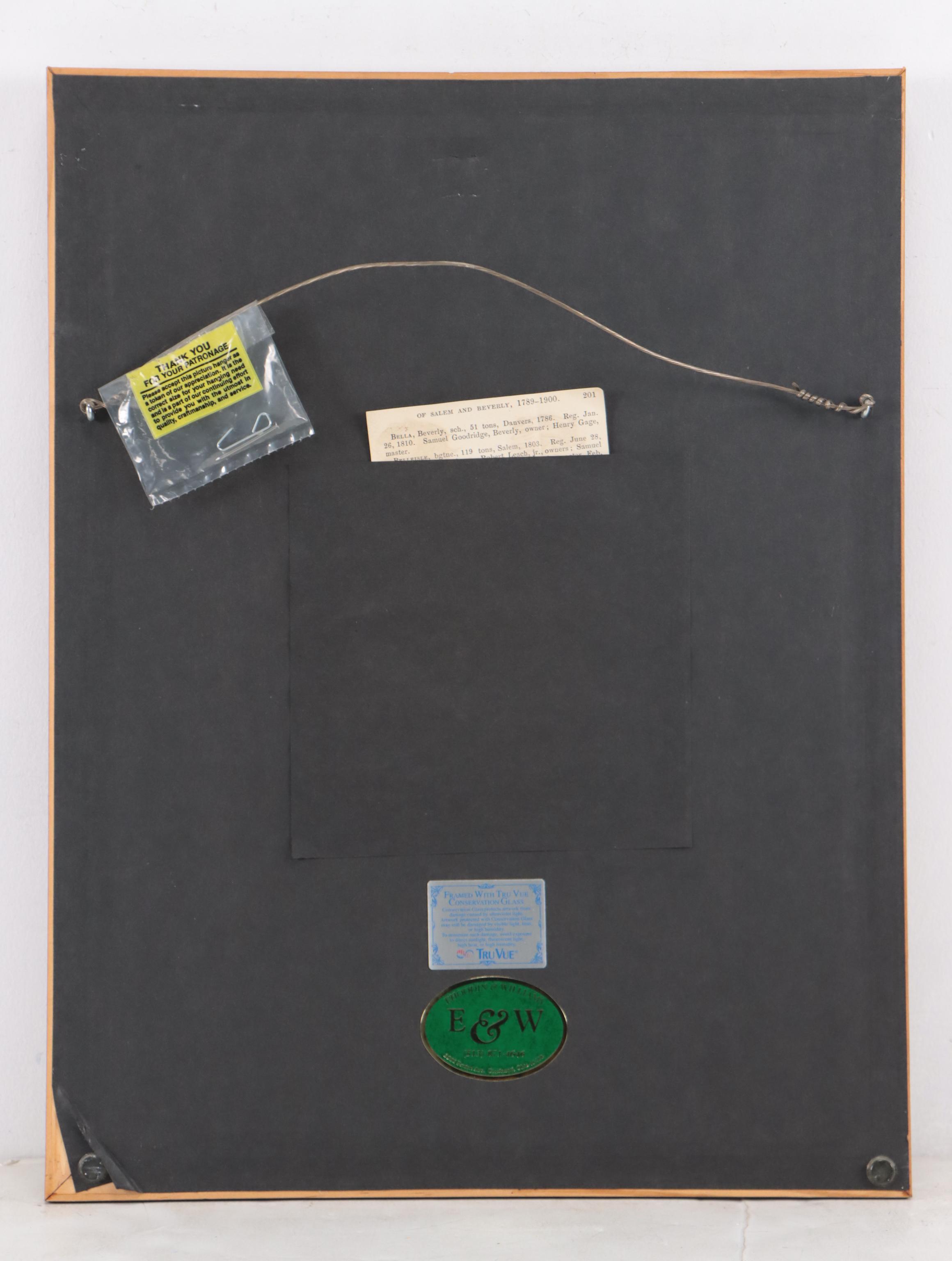 Hand-Scripted Ship Cargo Invoice, Circa 1795