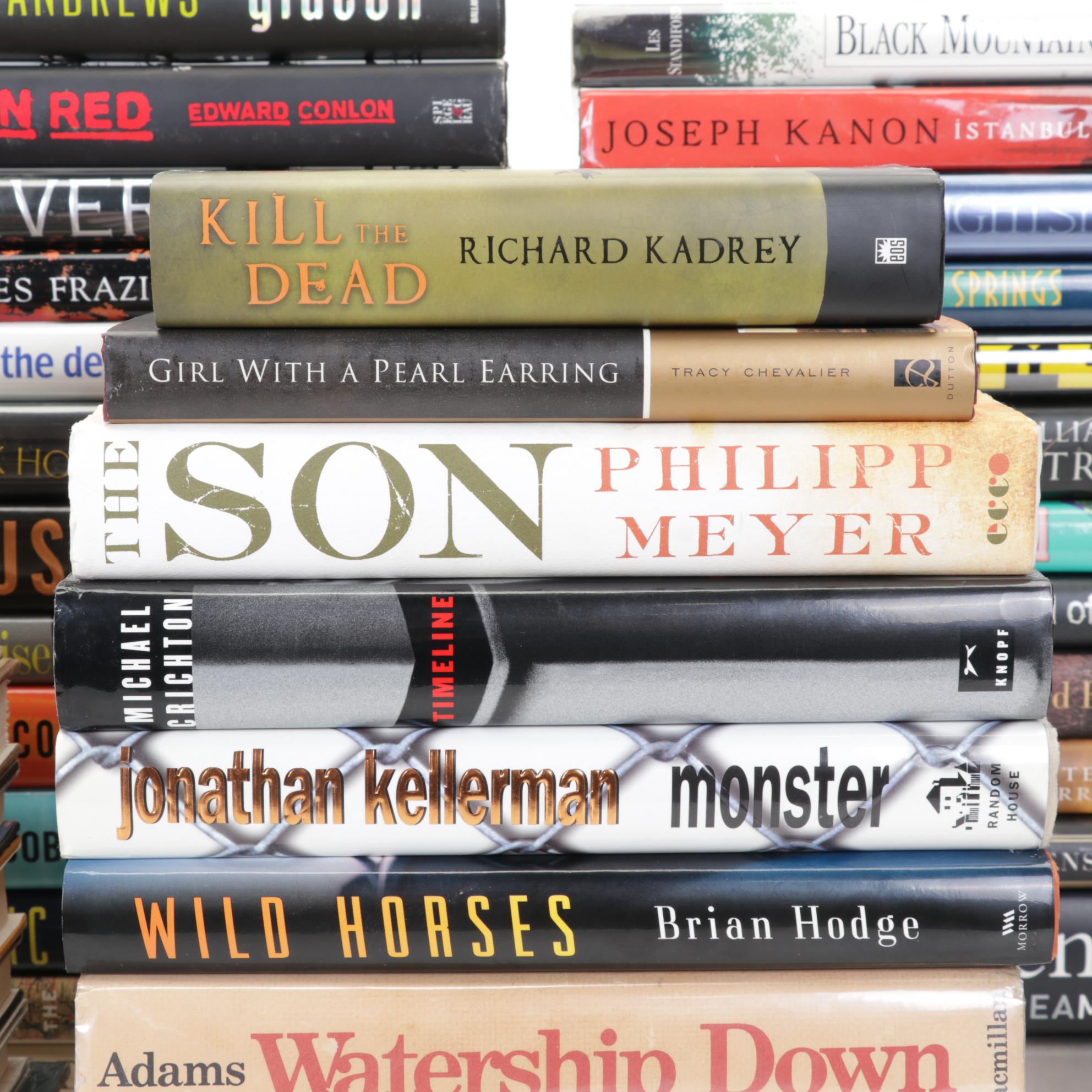 Hardcover Fiction Books by Philipp Meyer, Michael Crichton, and More