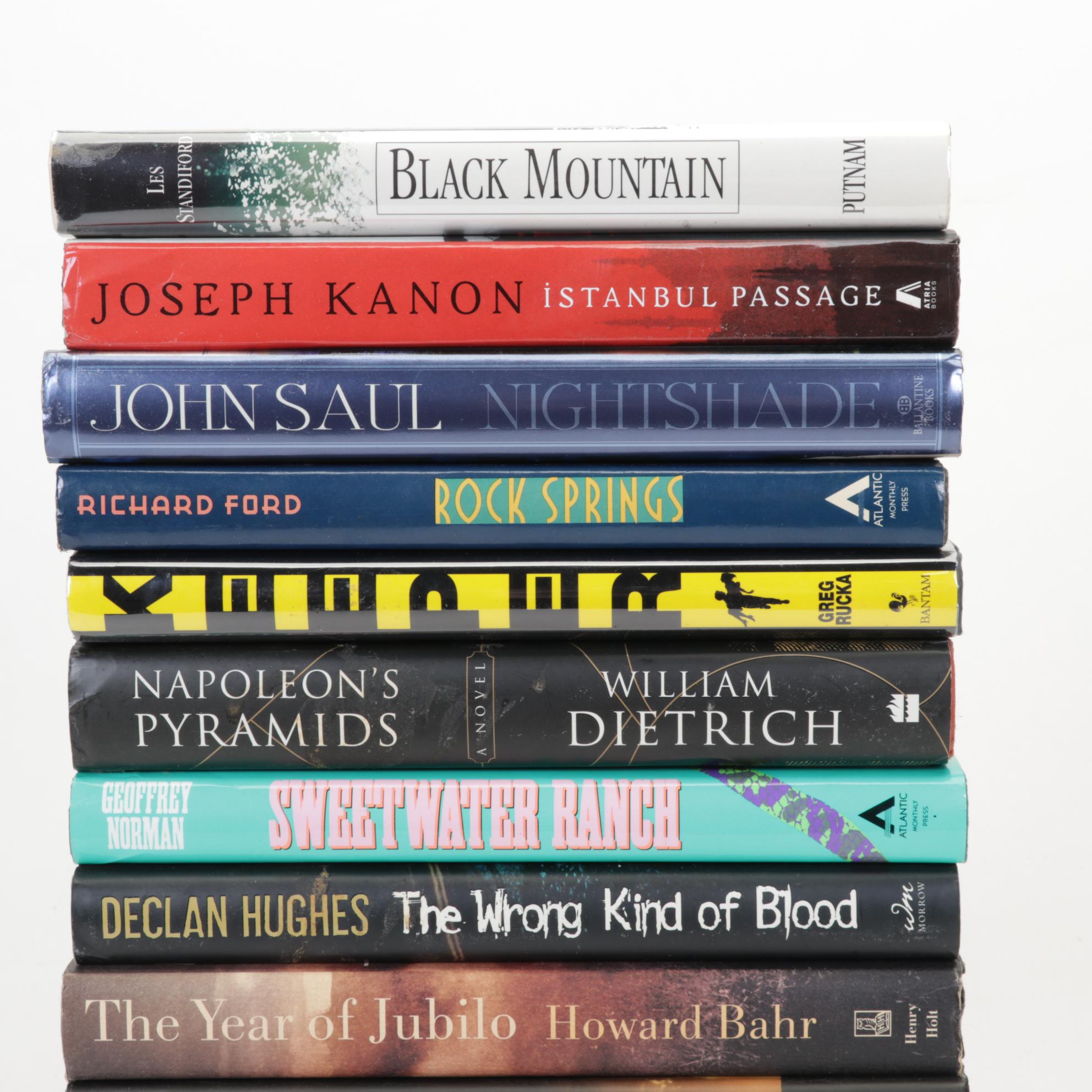 Hardcover Fiction Books by Philipp Meyer, Michael Crichton, and More