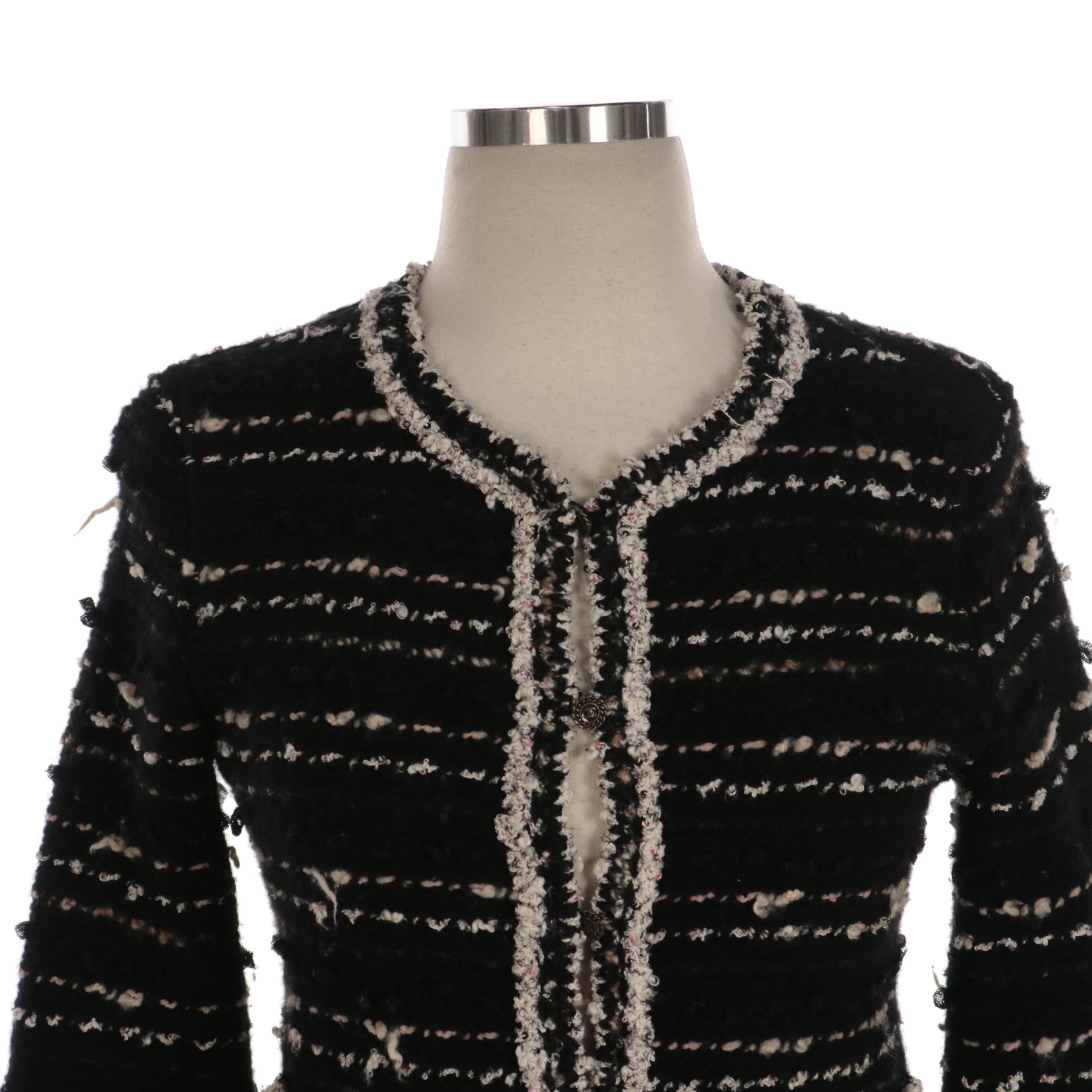 Chanel Bouclé Tweed Wool-Blend Jacket