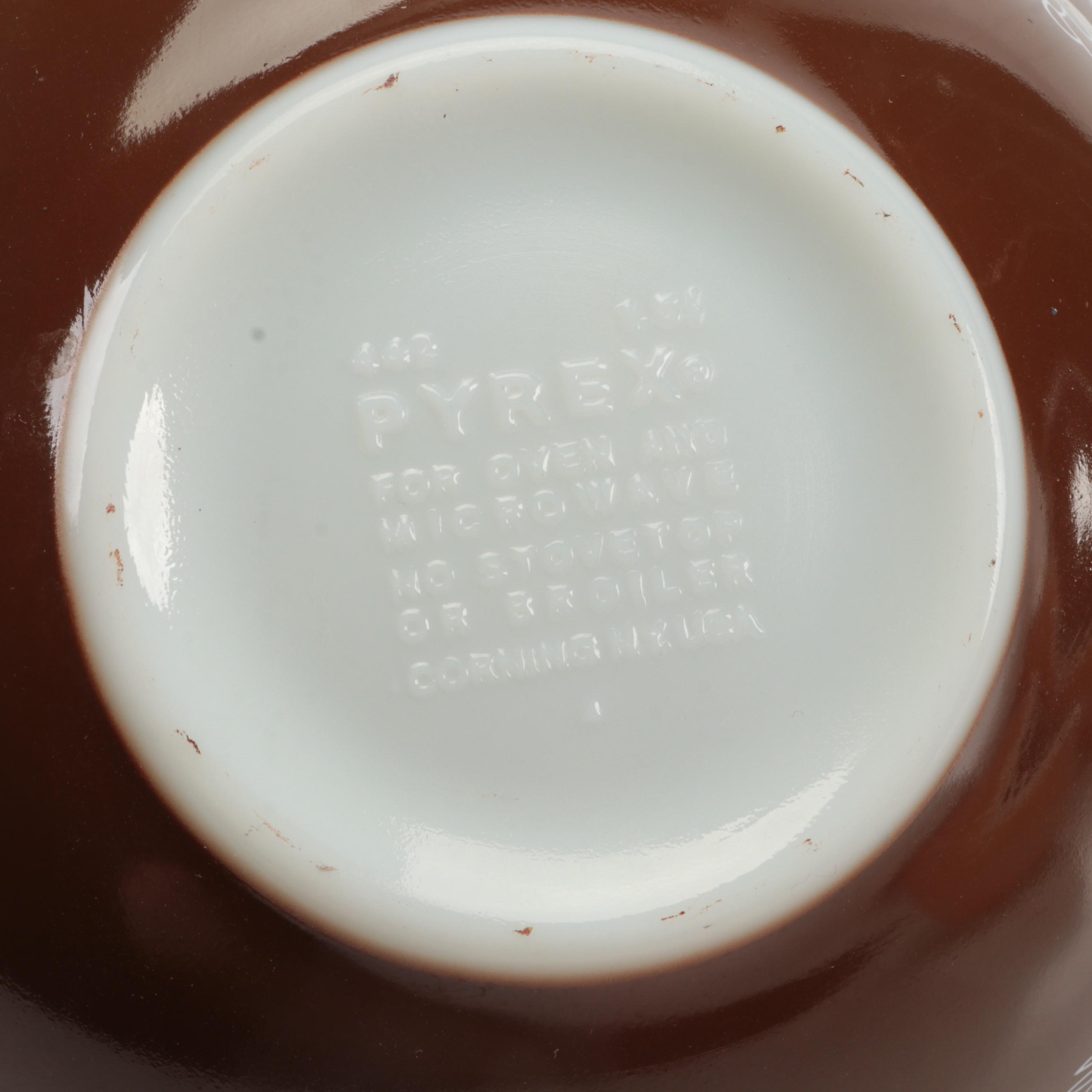 Pyrex "Woodland" Cinderella Nesting Bowls, Mid to Late 20th Century