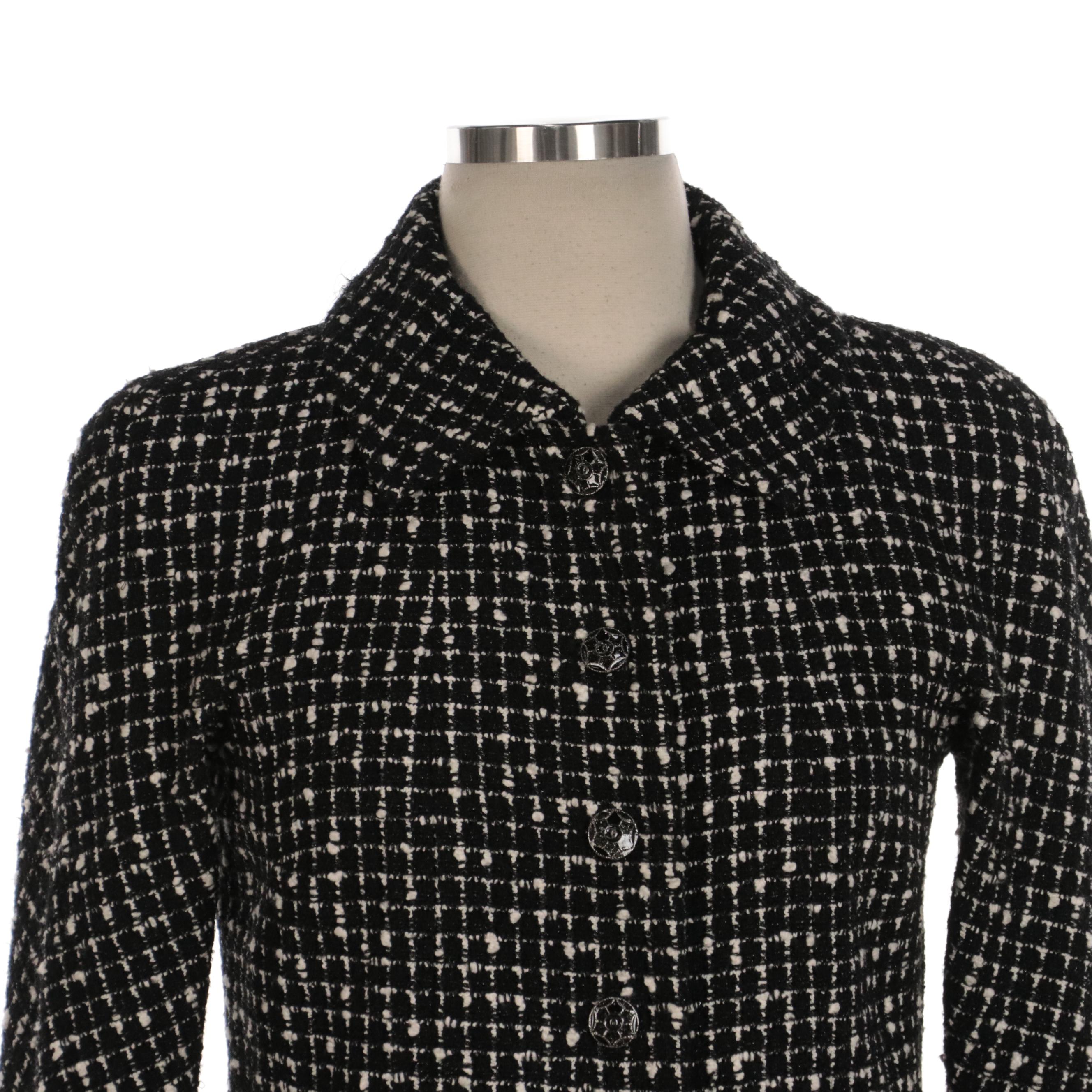Chanel Bouclé Tweed Wool-Blend Jacket