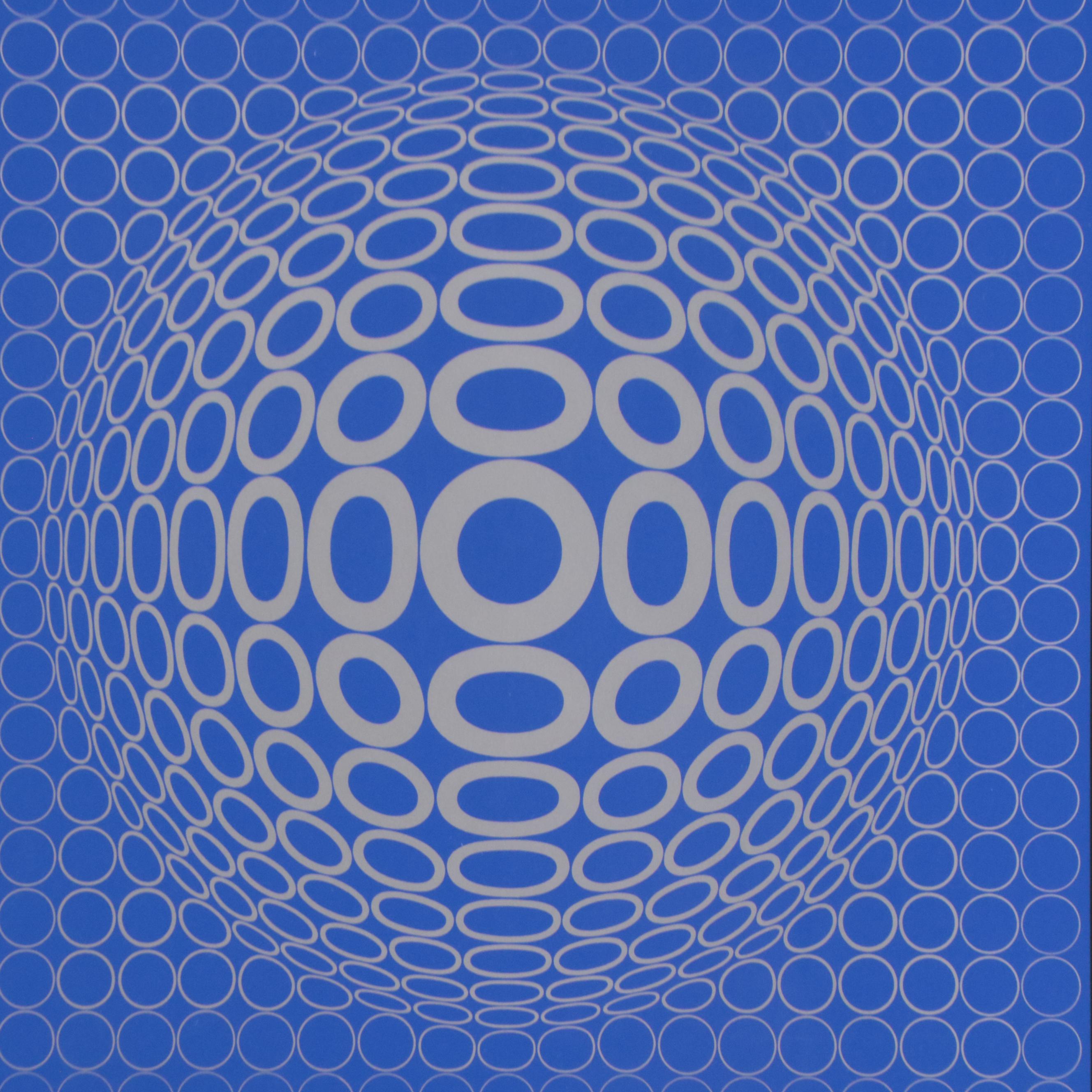 Victor Vasarely Op Art Serigraph "Tuz," Circa 1976