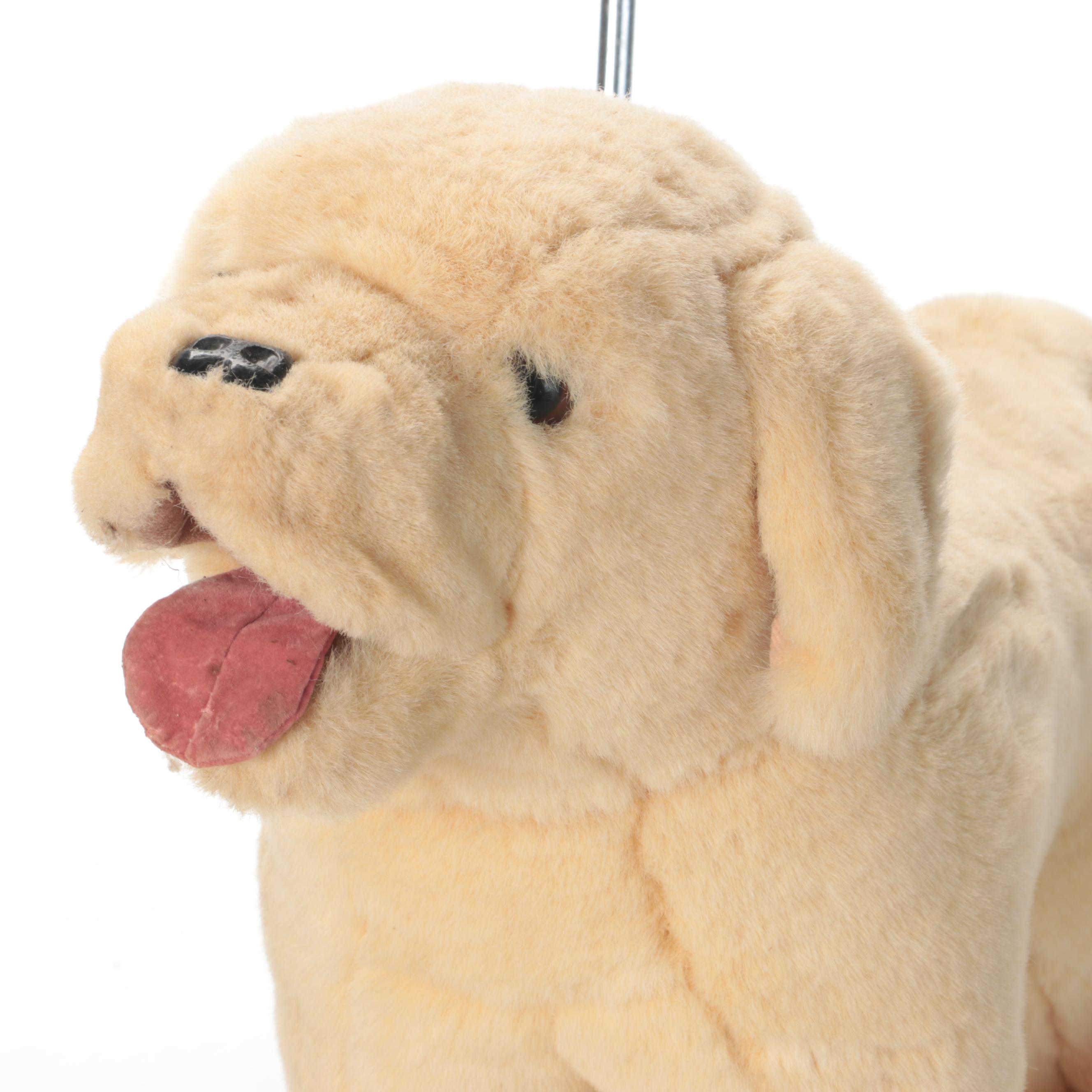 Mulholland and Bailie Push Along Plush Dog on Wheels