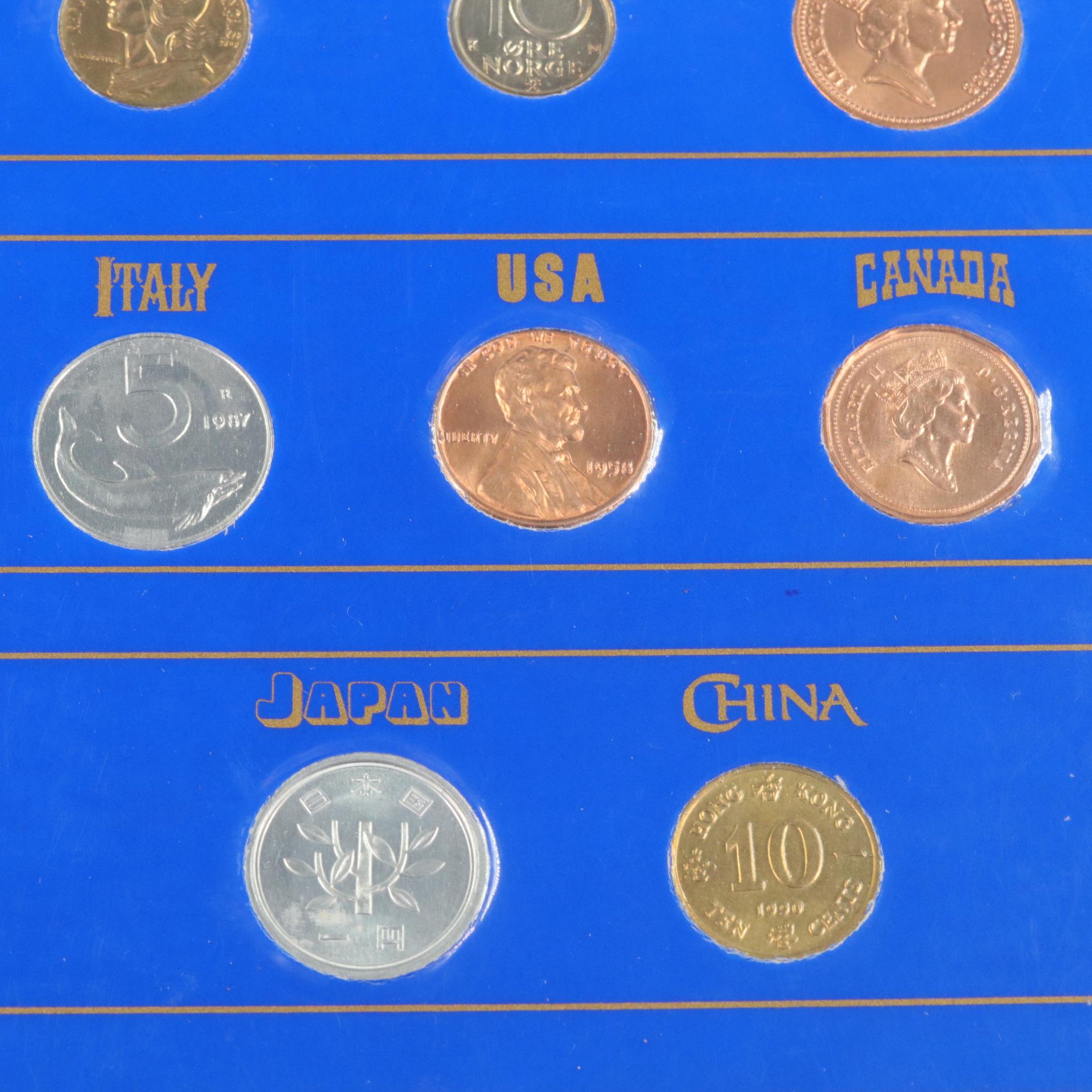 "World Showcase International Coins" Coin Set