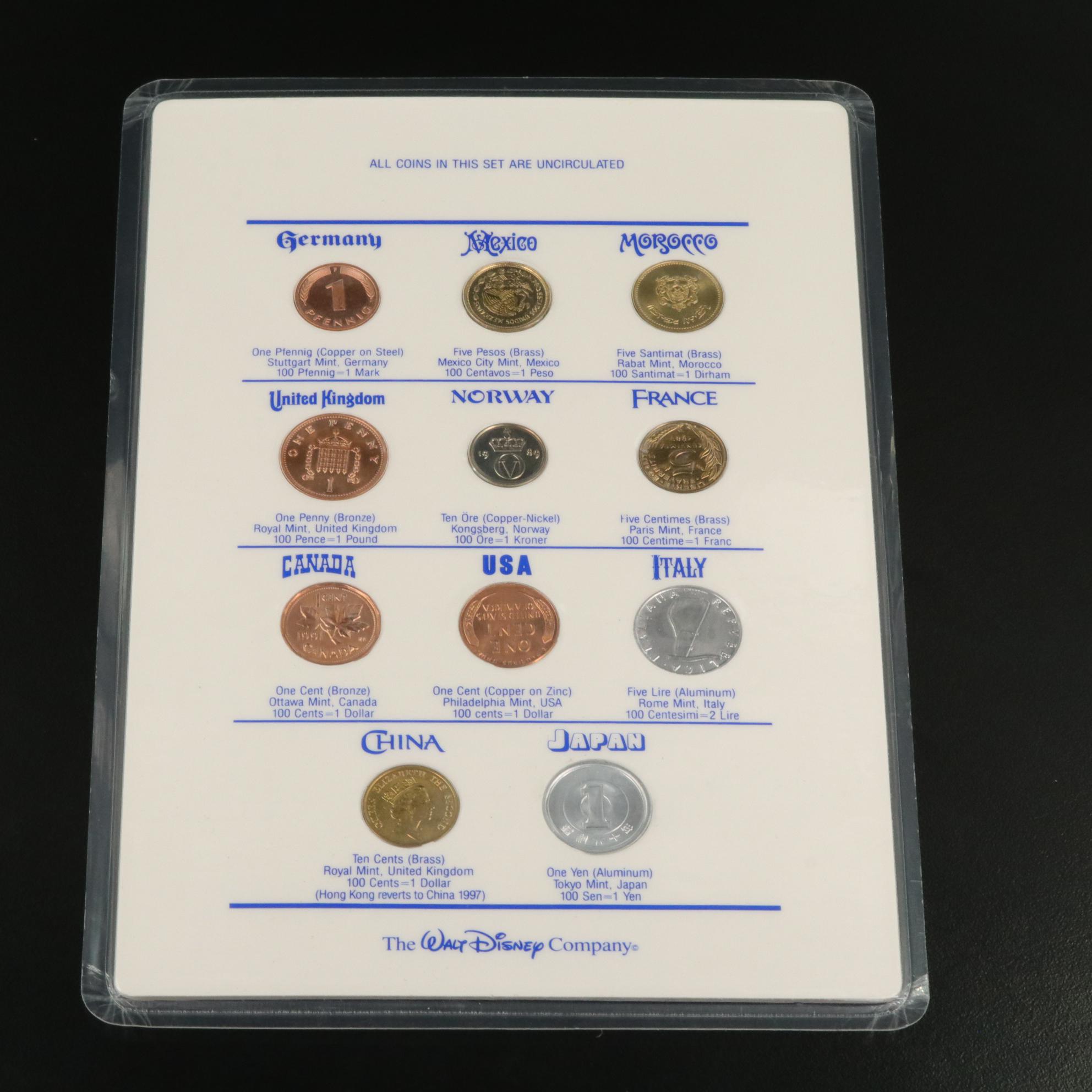 "World Showcase International Coins" Coin Set