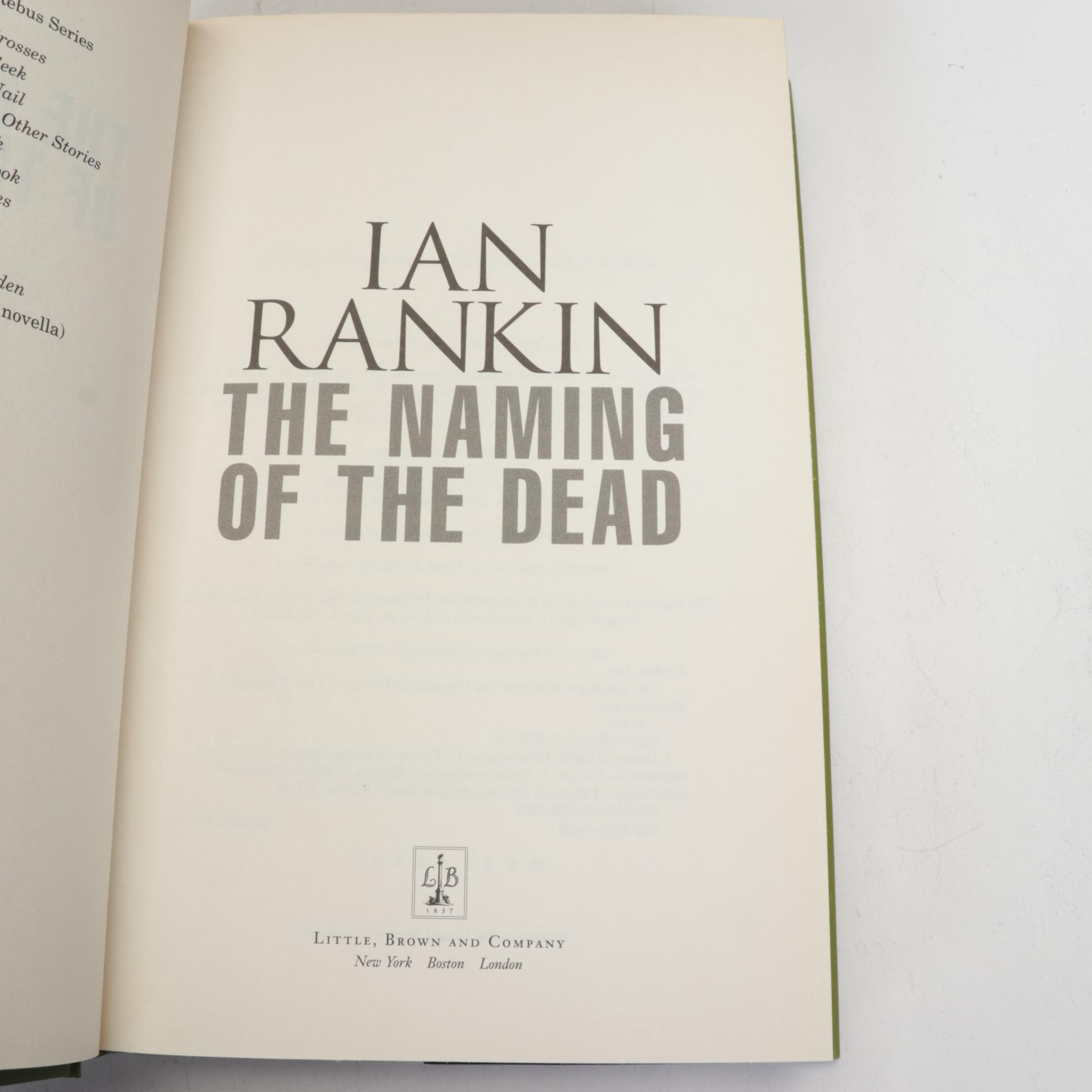 Hardcover Fiction Books by Ian Rankin, David Lindsey, and More