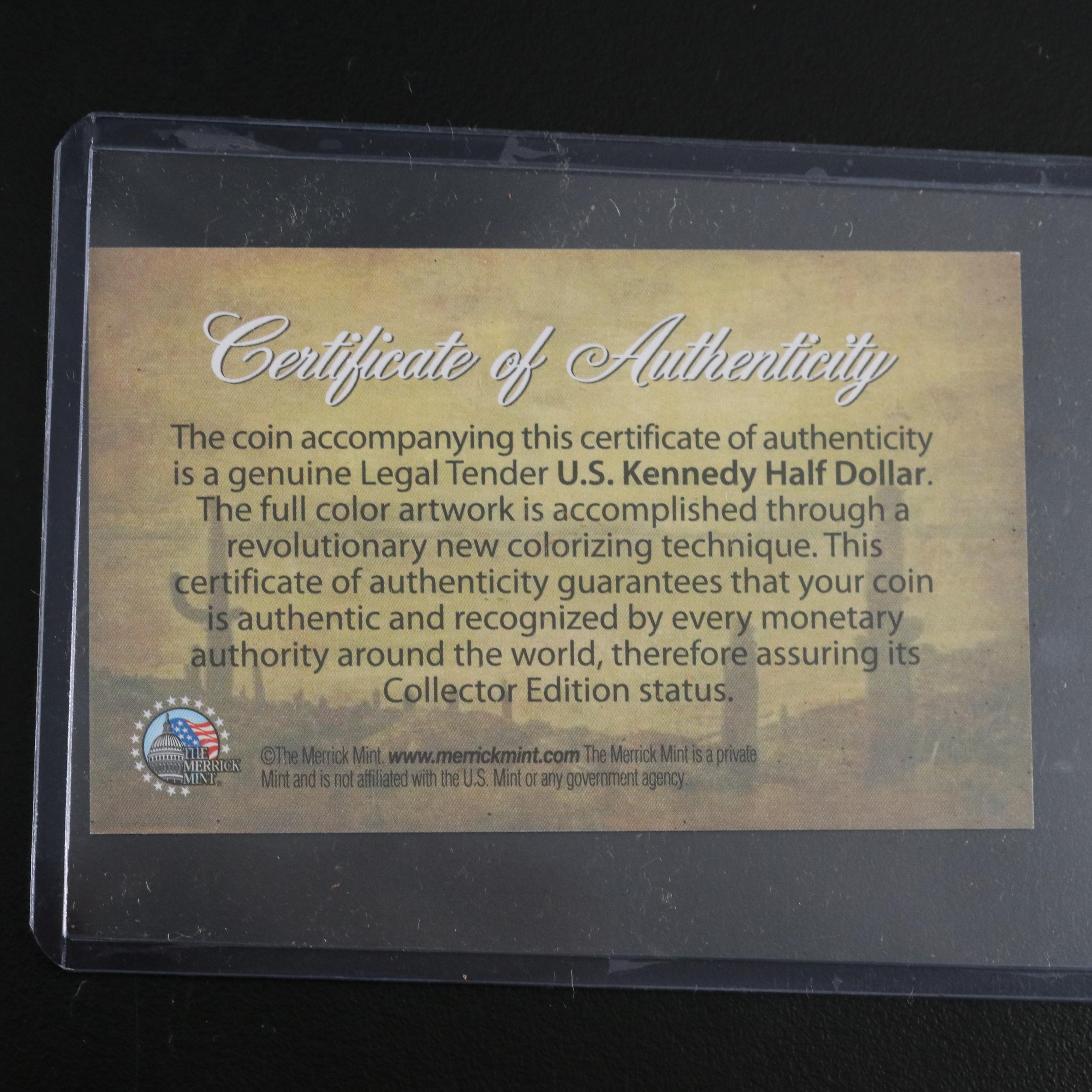 "Wild West" Colorized Kennedy Half Dollars