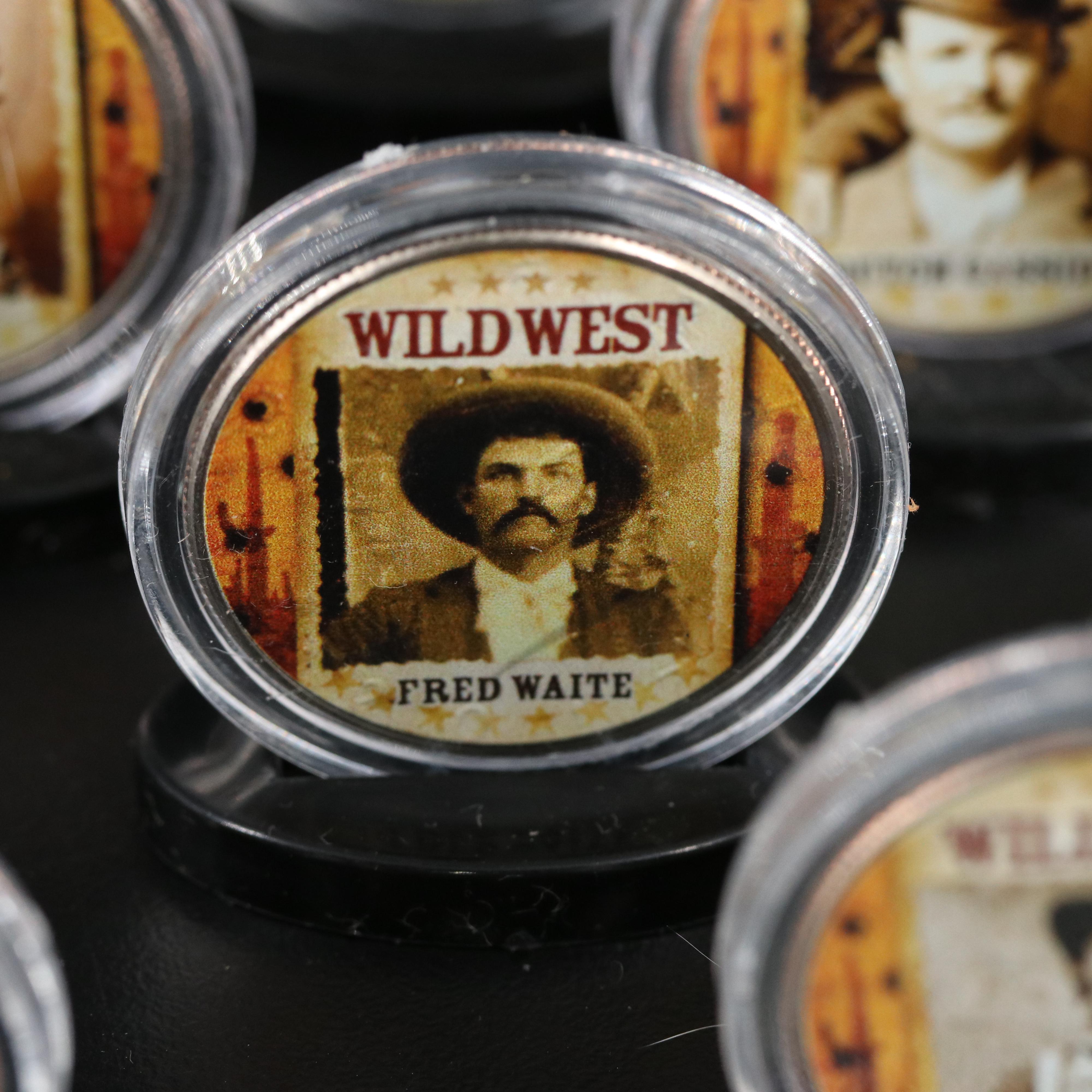 "Wild West" Colorized Kennedy Half Dollars