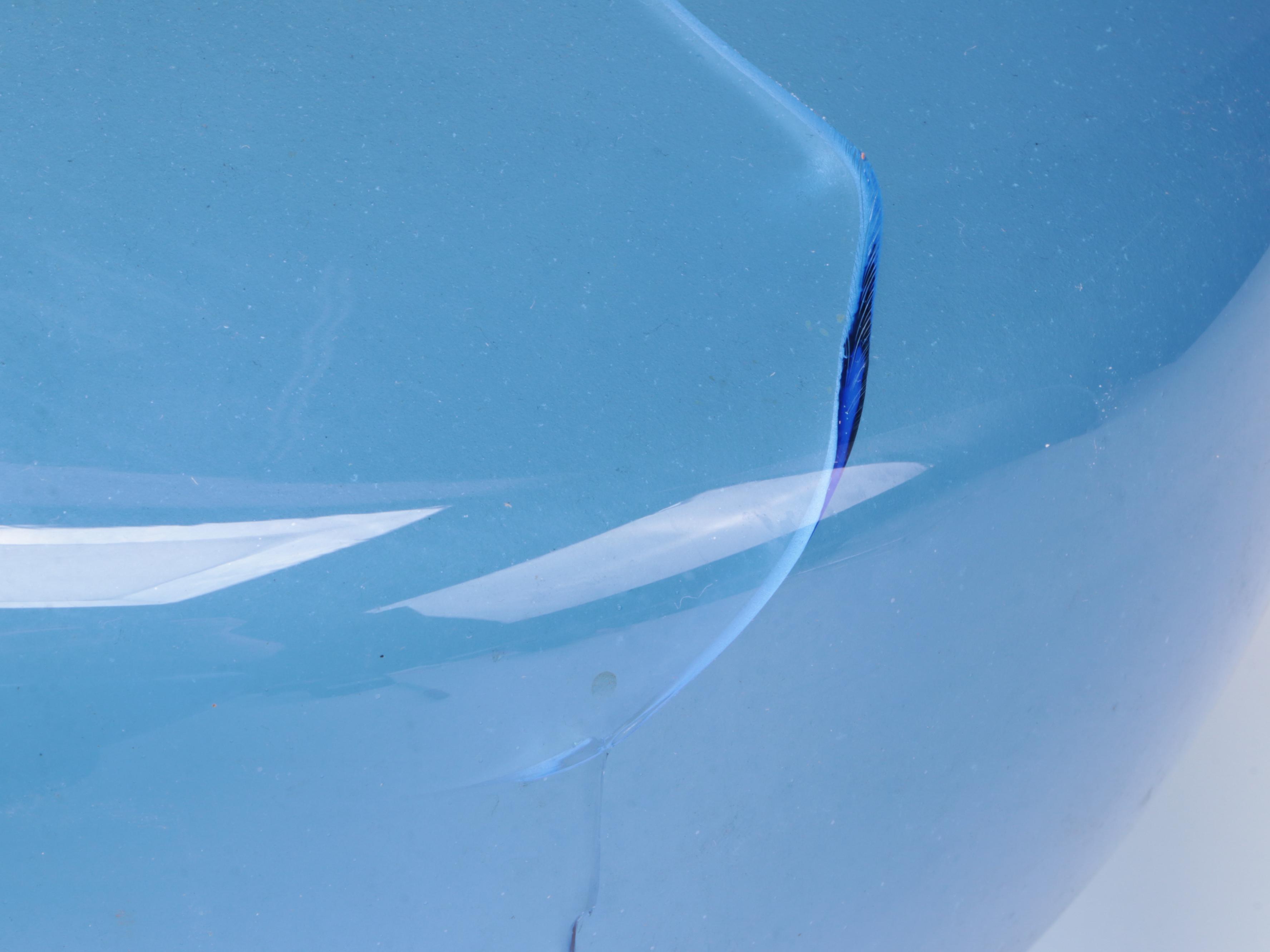 Medium Blue Glass Lamp Shade Covers