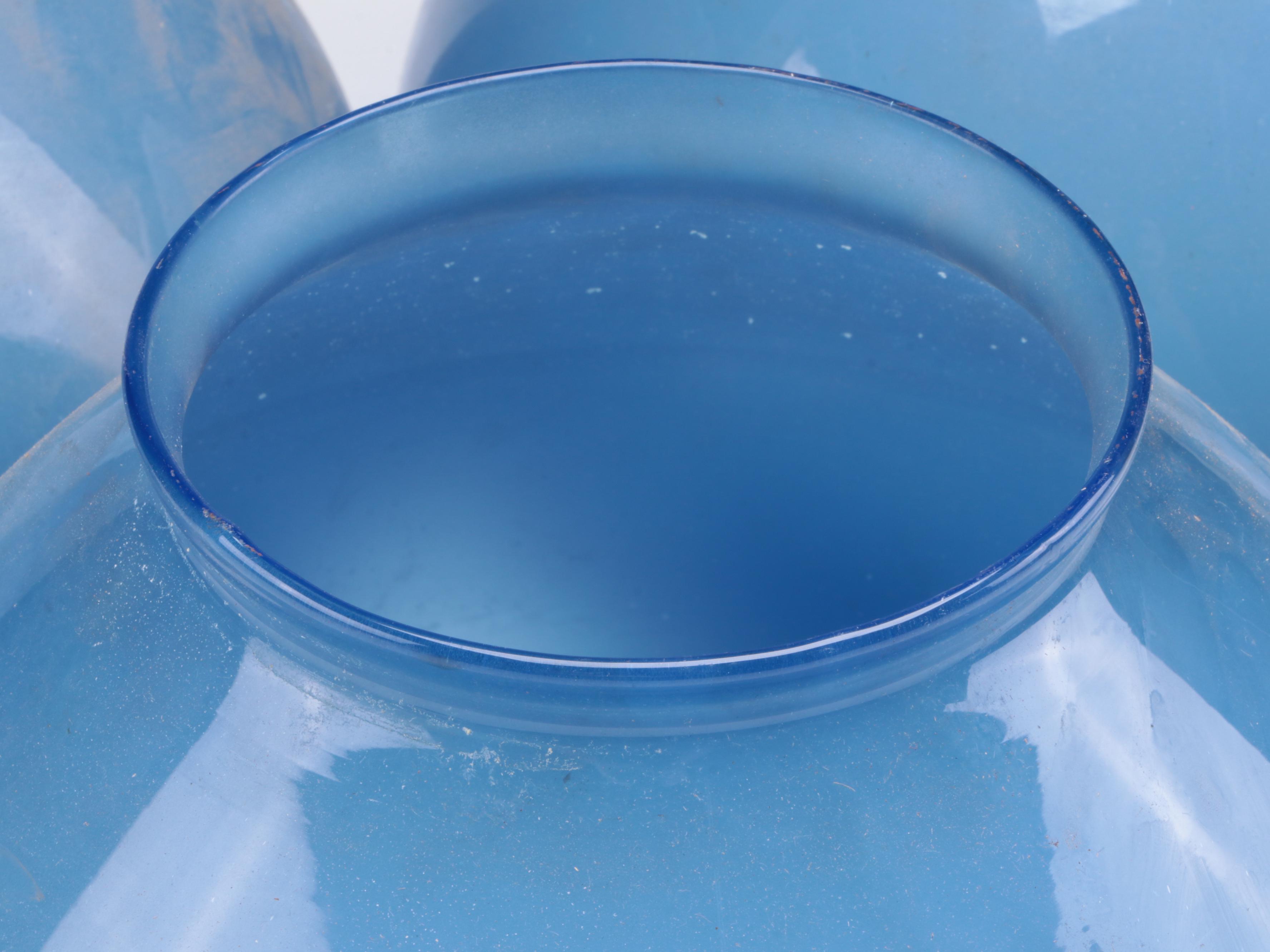 Medium Blue Glass Lamp Shade Covers