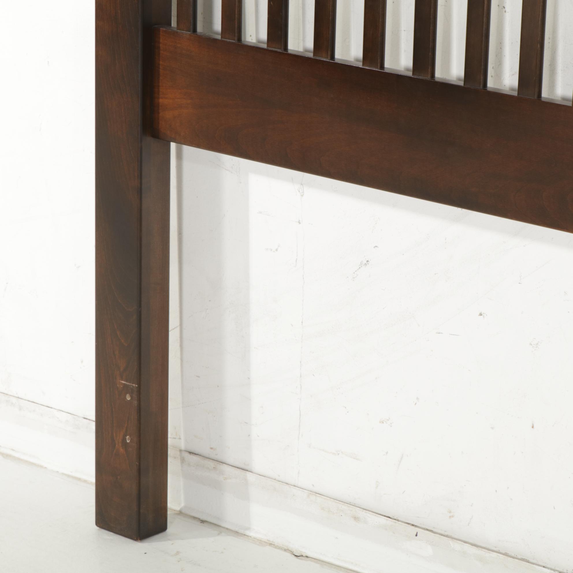 Millers Furniture Arts and Crafts Style Wooden Queen Headboard