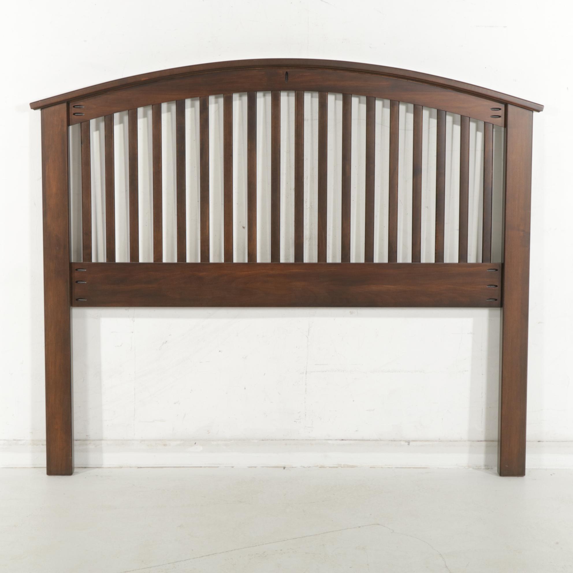 Millers Furniture Arts and Crafts Style Wooden Queen Headboard