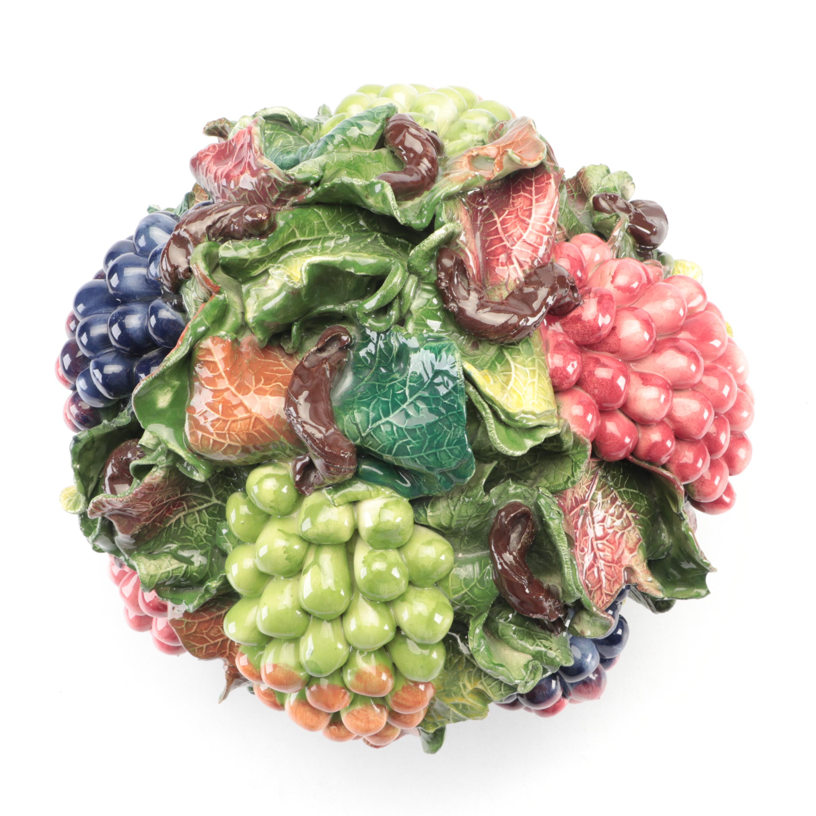 Intrada Italian Ceramic Fruit Bowl