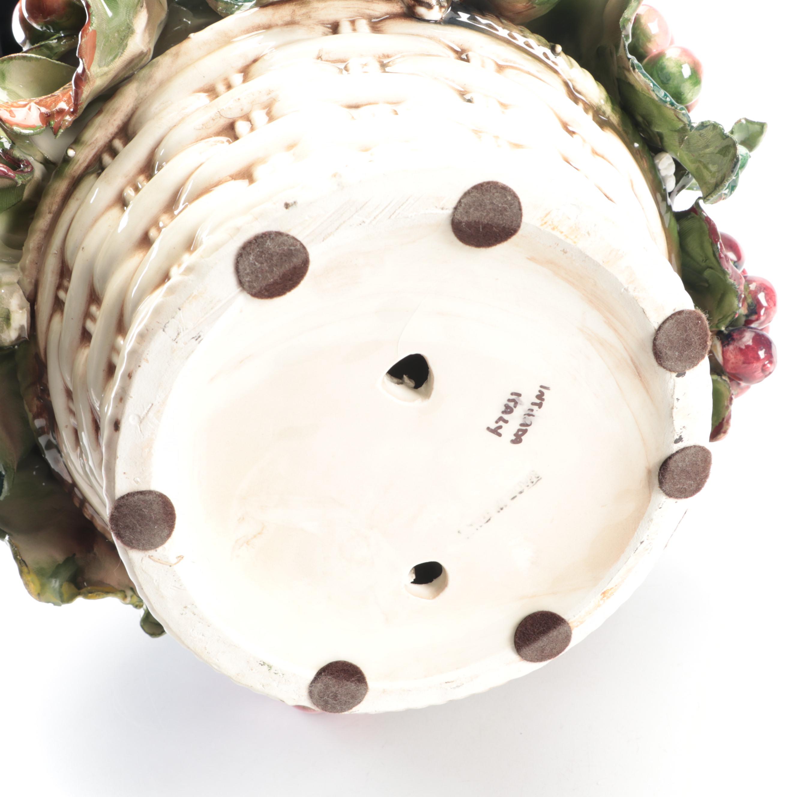 Intrada Italian Ceramic Fruit Bowl