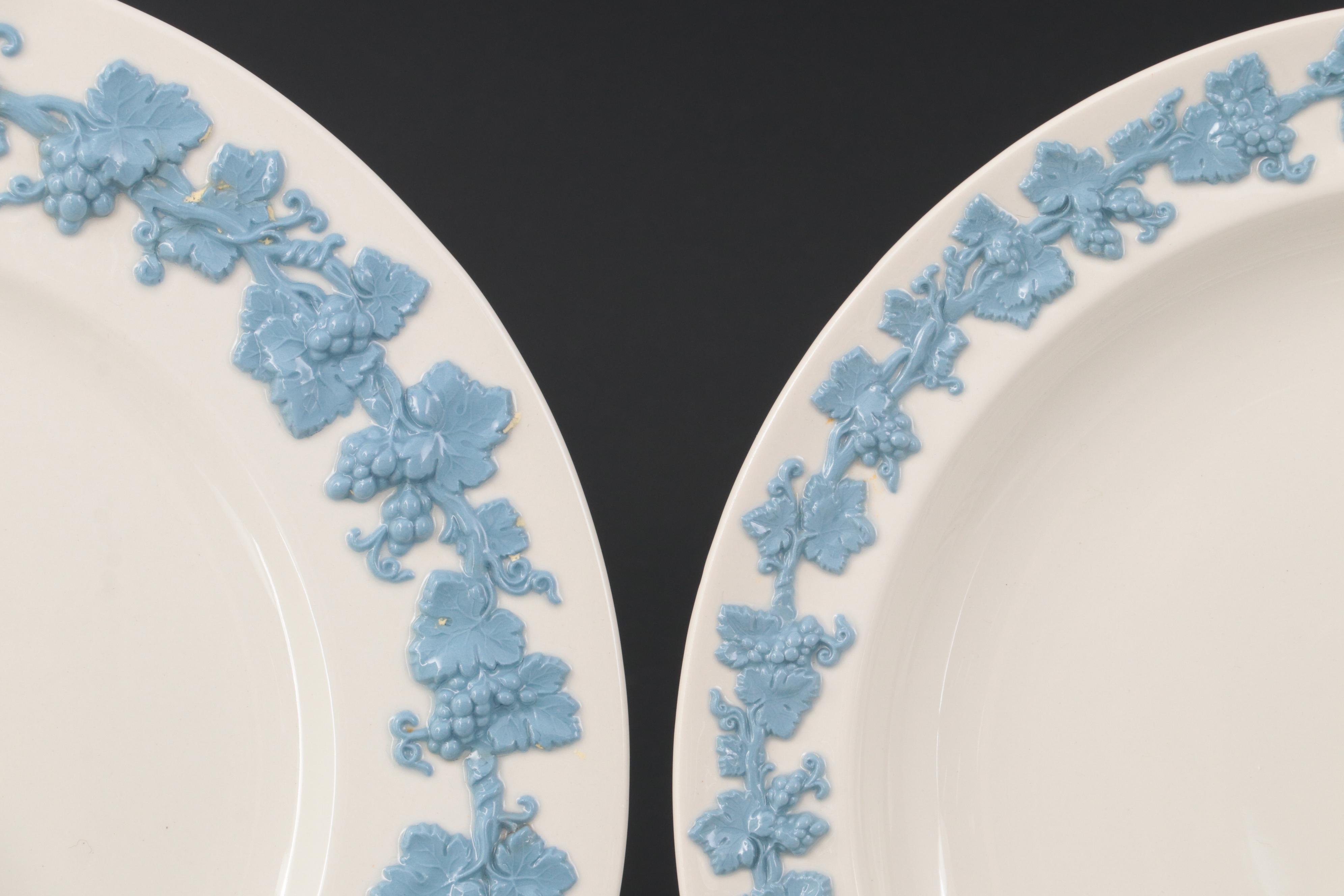 Wedgwood "Lavender on Cream" Embossed Queensware Porcelain Dinnerware