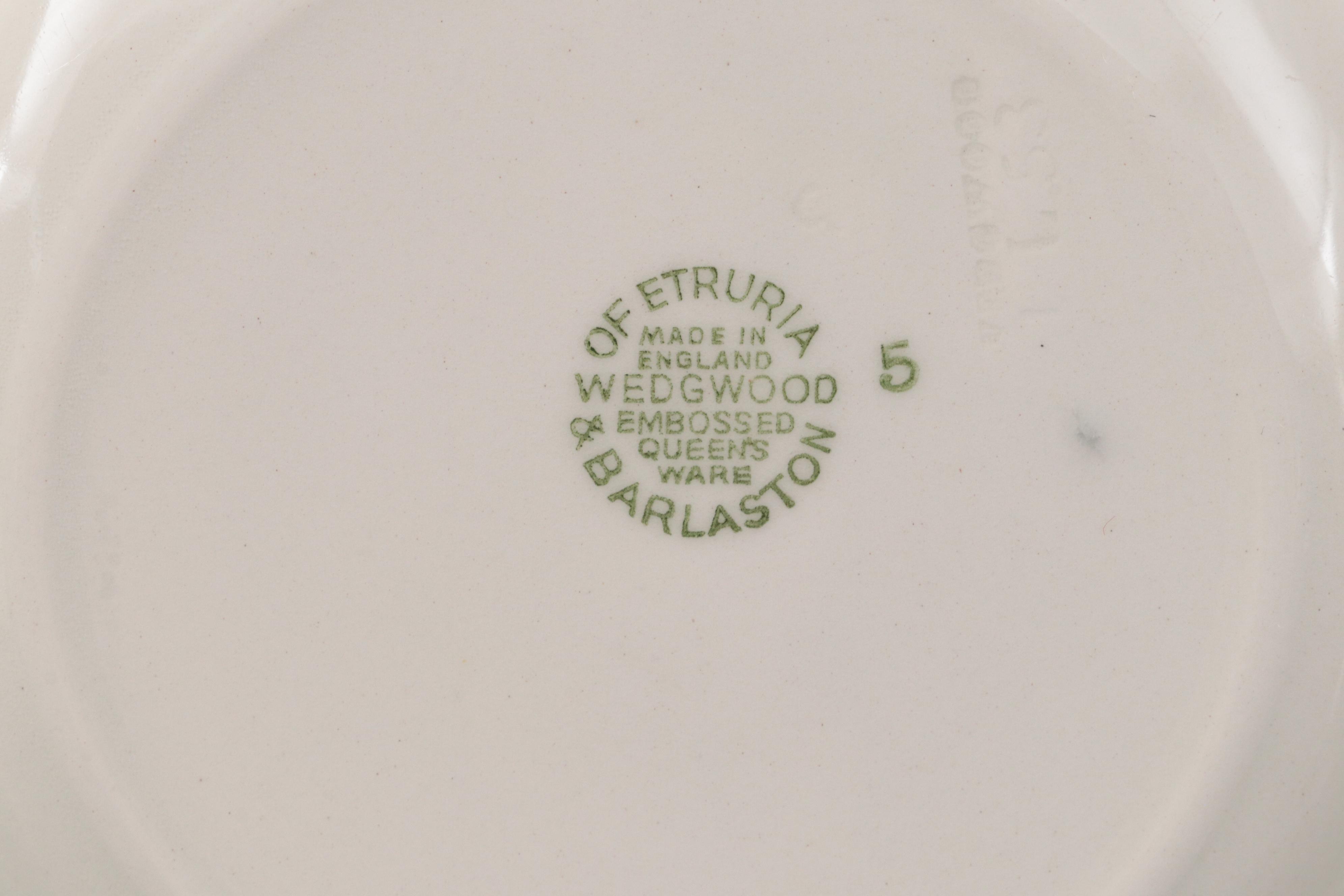 Wedgwood "Lavender on Cream" Embossed Queensware Porcelain Dinnerware