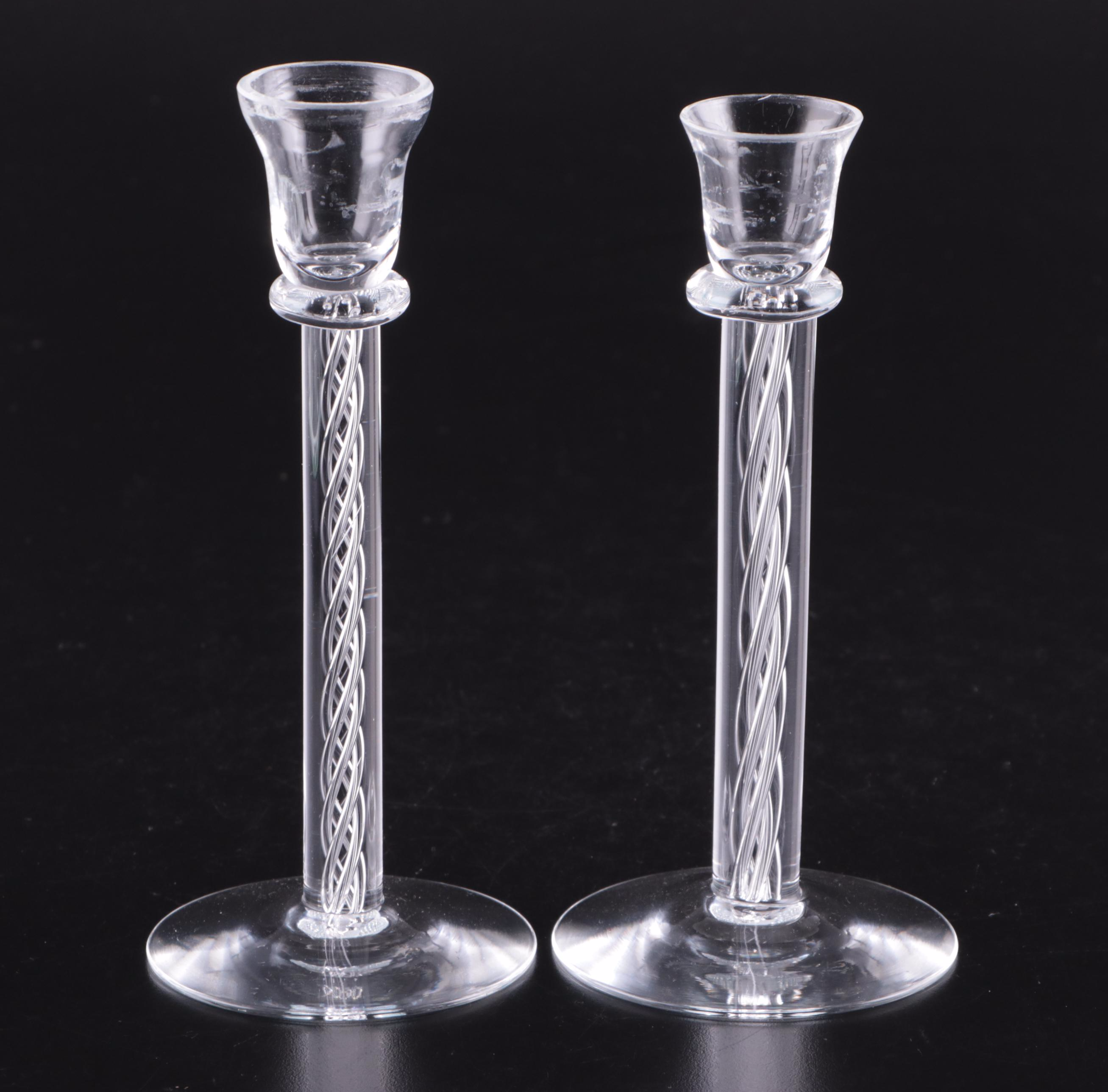 Waterford Crystal Desk Clock with Etched Glass Mirror and Other Decor