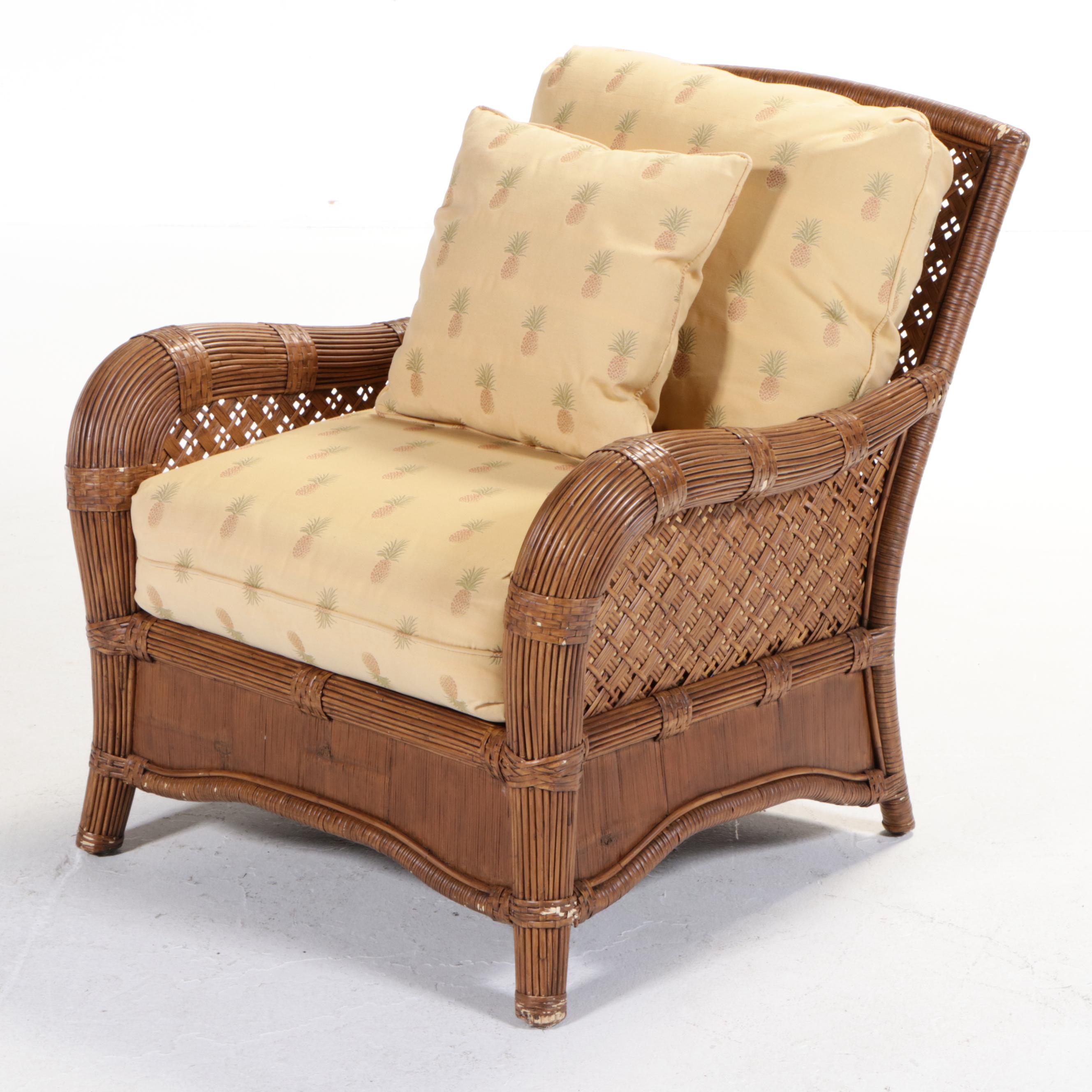 Three Tradewinds Wicker Patio Lounge Chairs EBTH