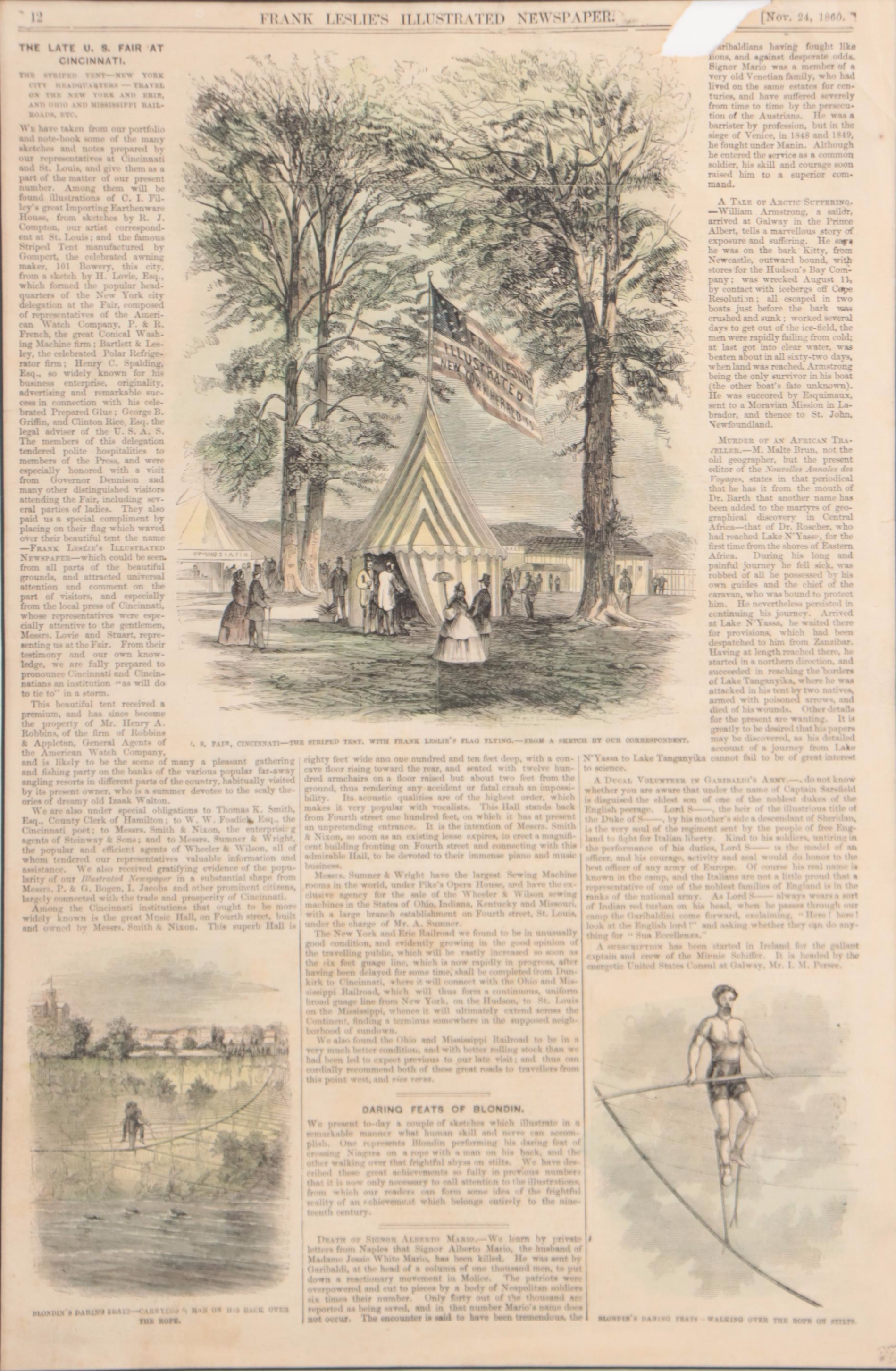 Cincinnati Stories and Wood Engravings from Frank Leslie, Harper's Weekly, More