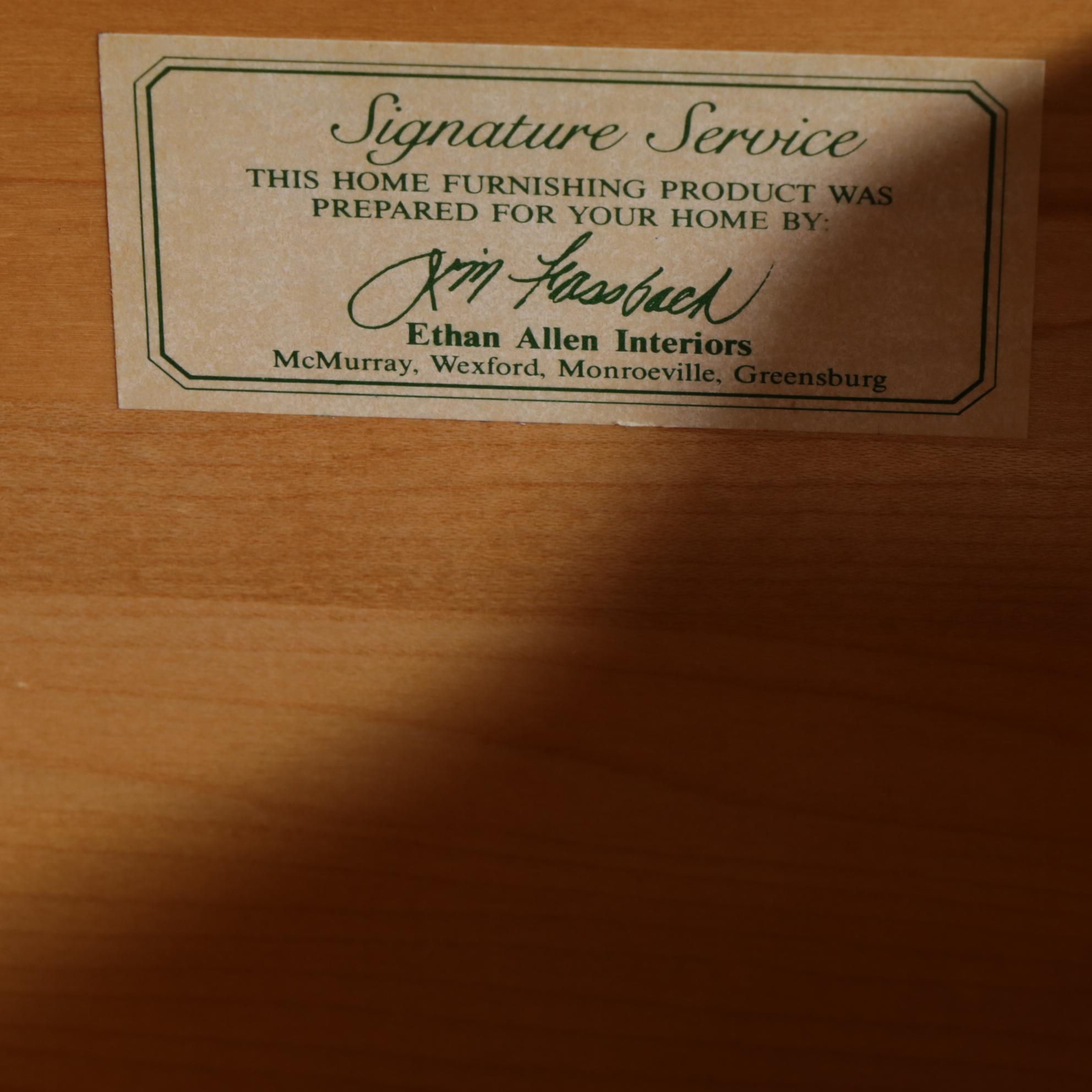 Ethan Allen Wall Unit with Media Cabinet, Late 20th Century