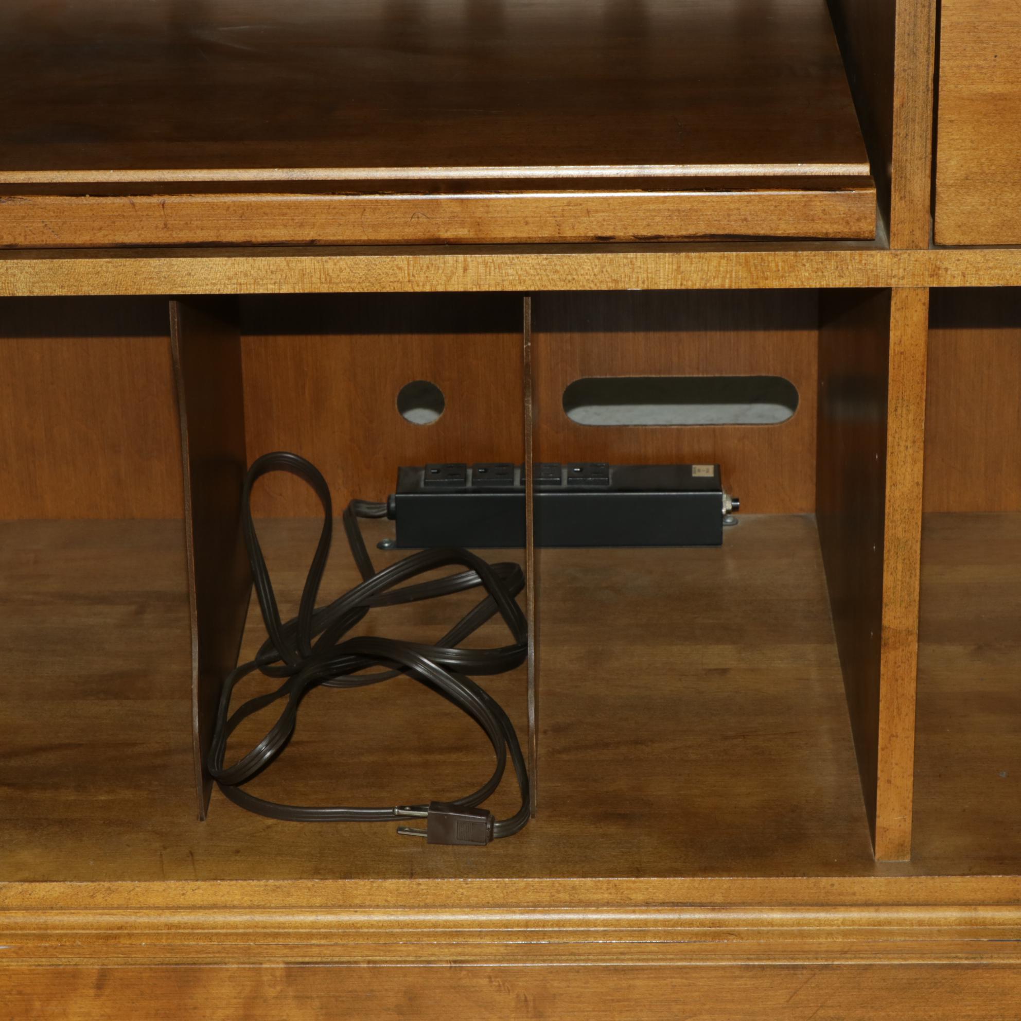 Ethan Allen Wall Unit with Media Cabinet, Late 20th Century