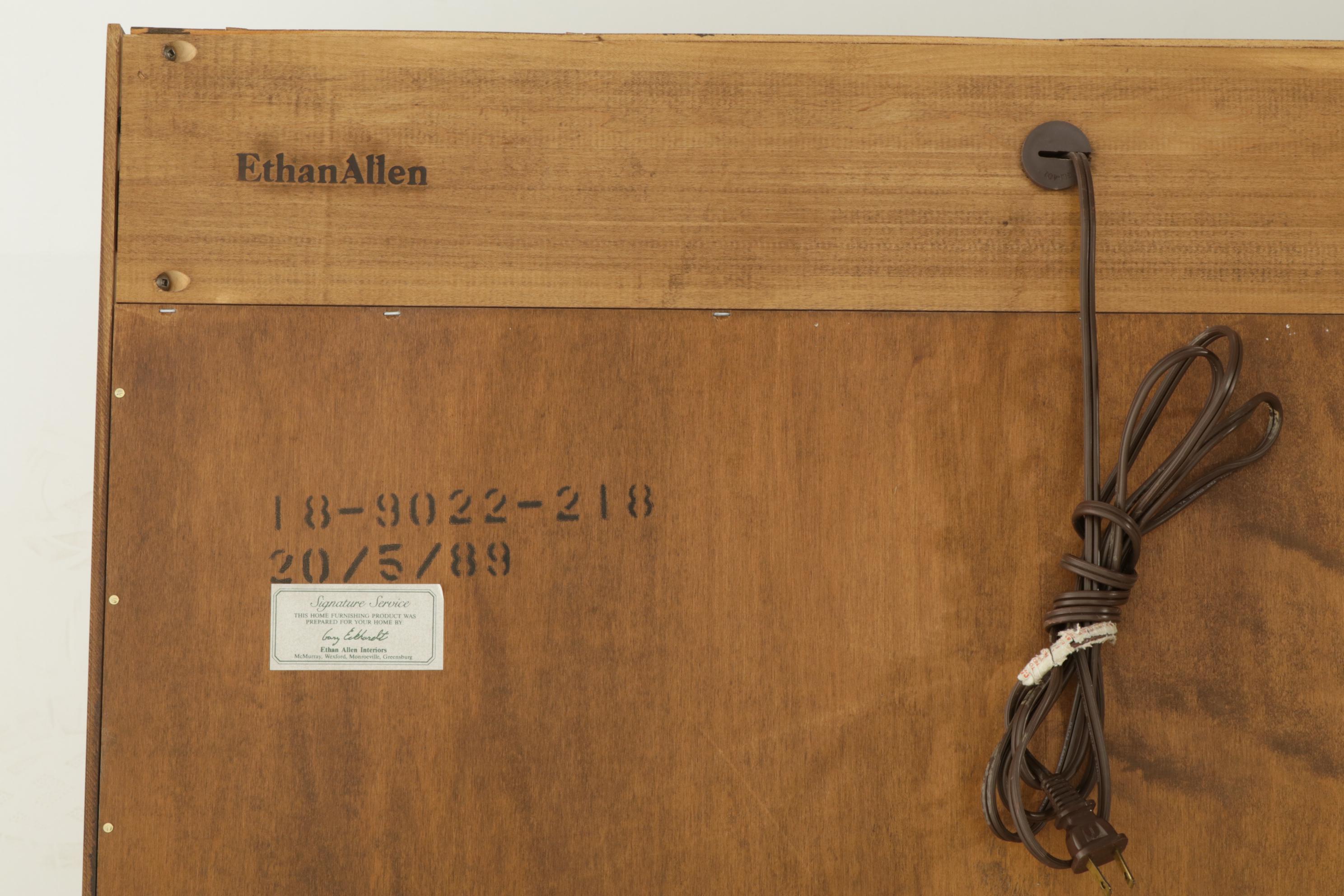 Ethan Allen Wall Unit with Media Cabinet, Late 20th Century