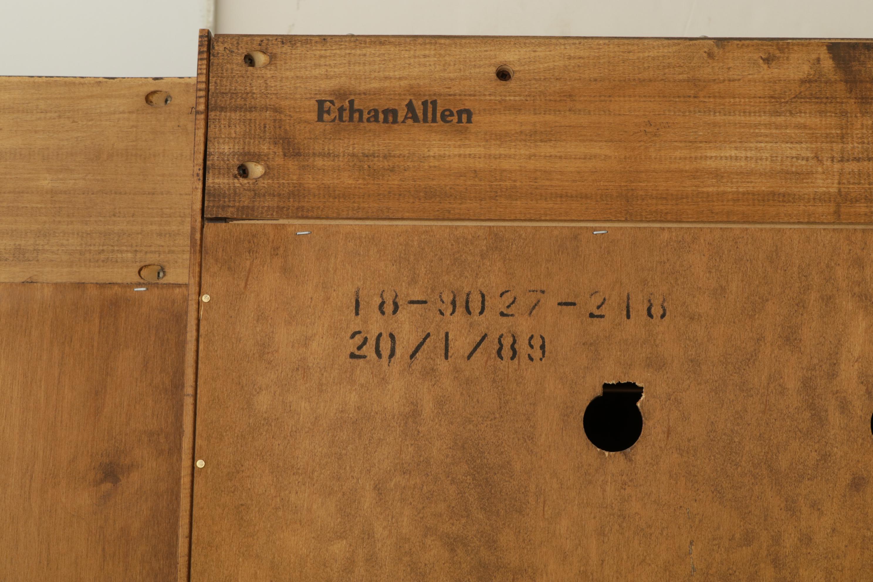 Ethan Allen Wall Unit with Media Cabinet, Late 20th Century