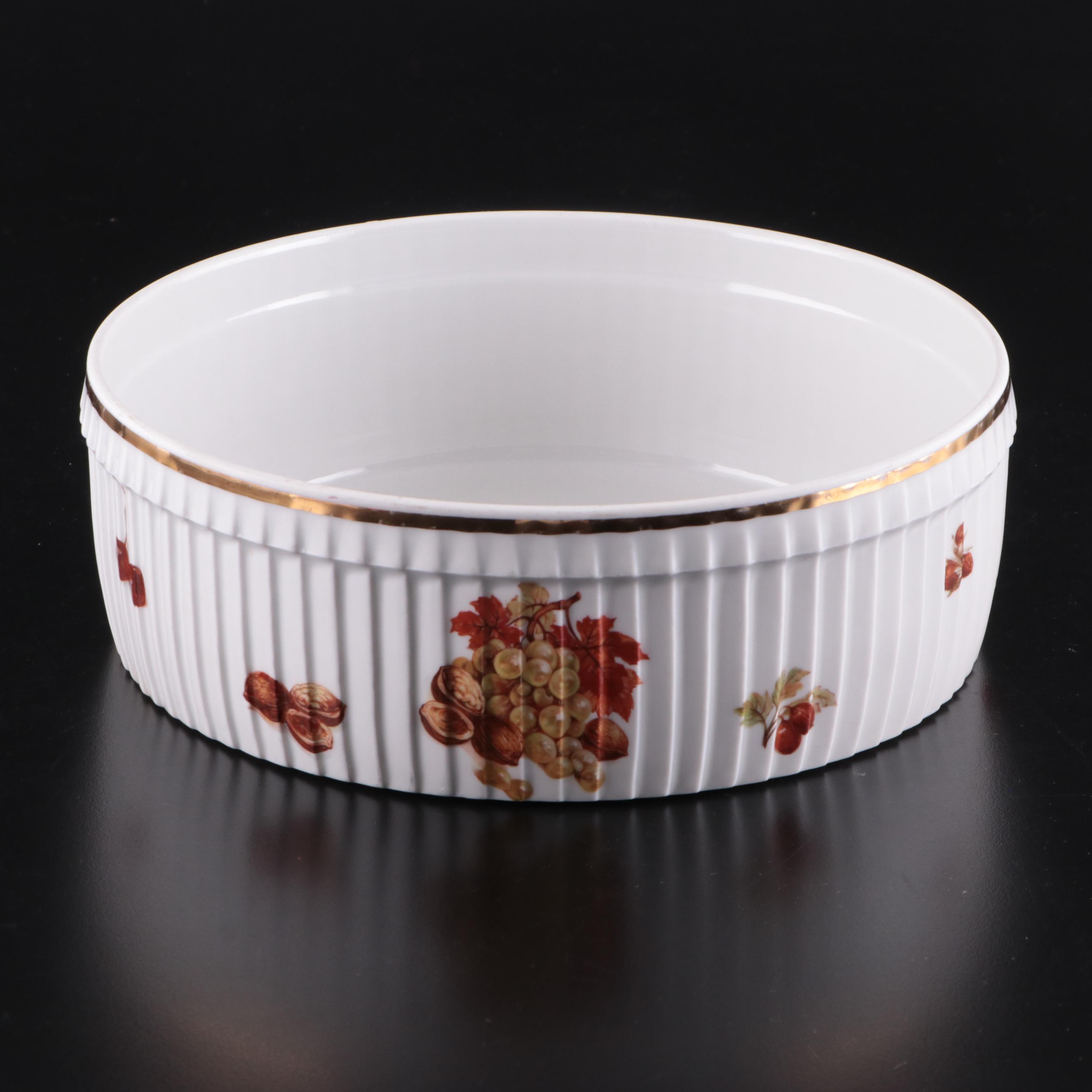 Portmeirion "The Botanical Garden" Dishes with Pillivuyt Casserole Dish