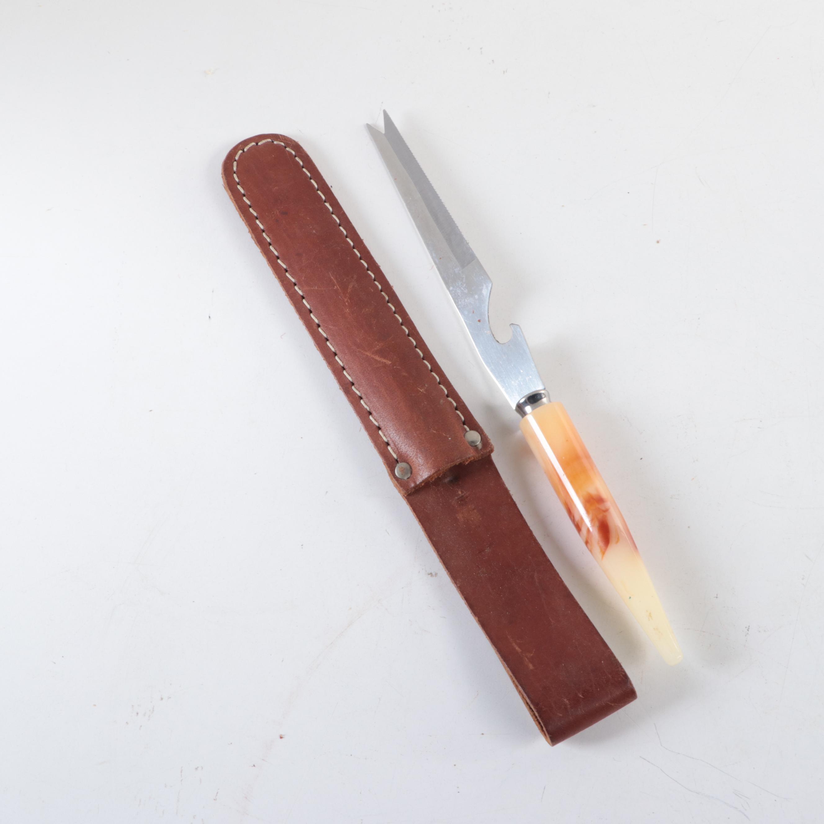 Bakelite Handled Carving Sets and Other Utensils, Early to Mid-20th Century