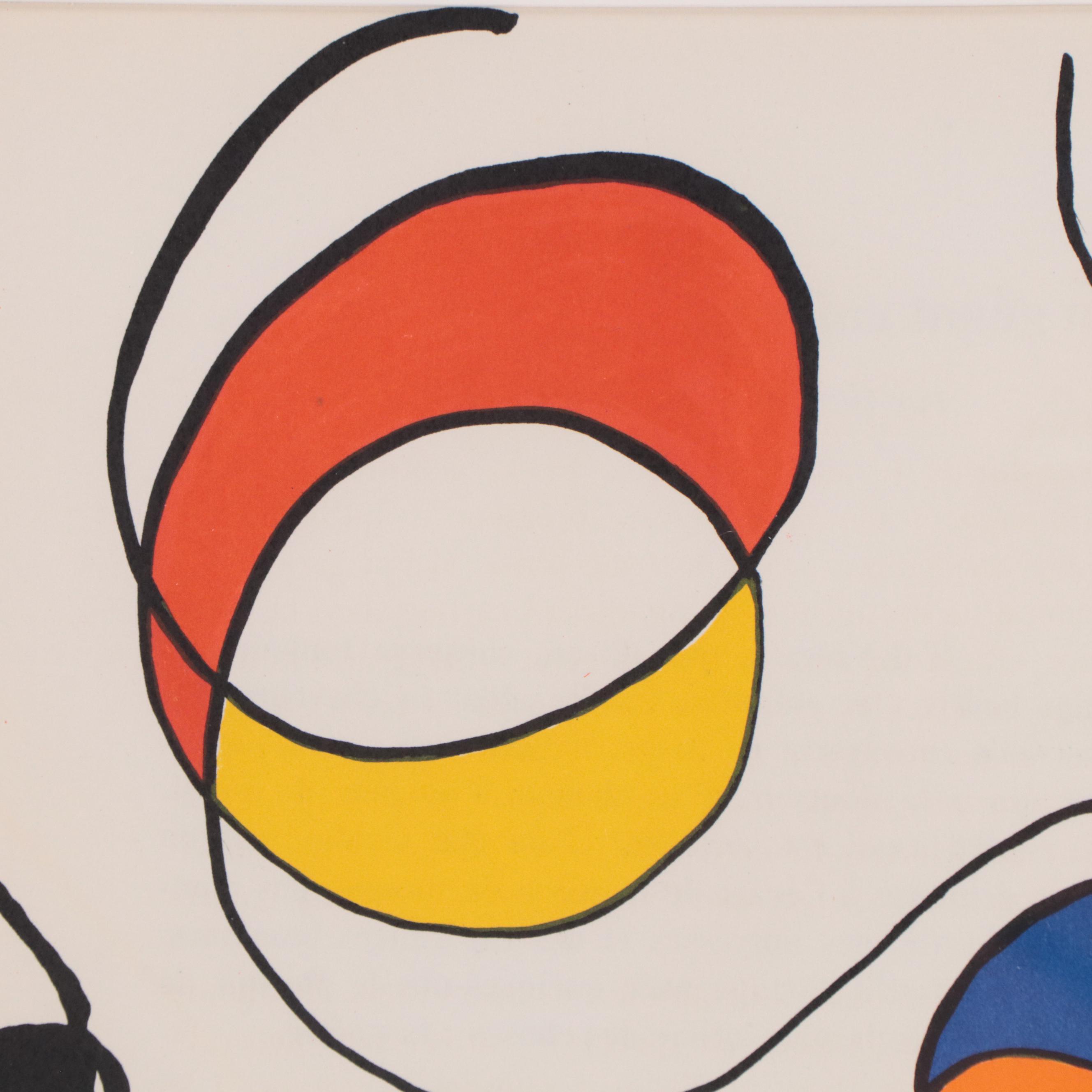 Alexander Calder Abstract Color Lithograph from Derrière le Miroir