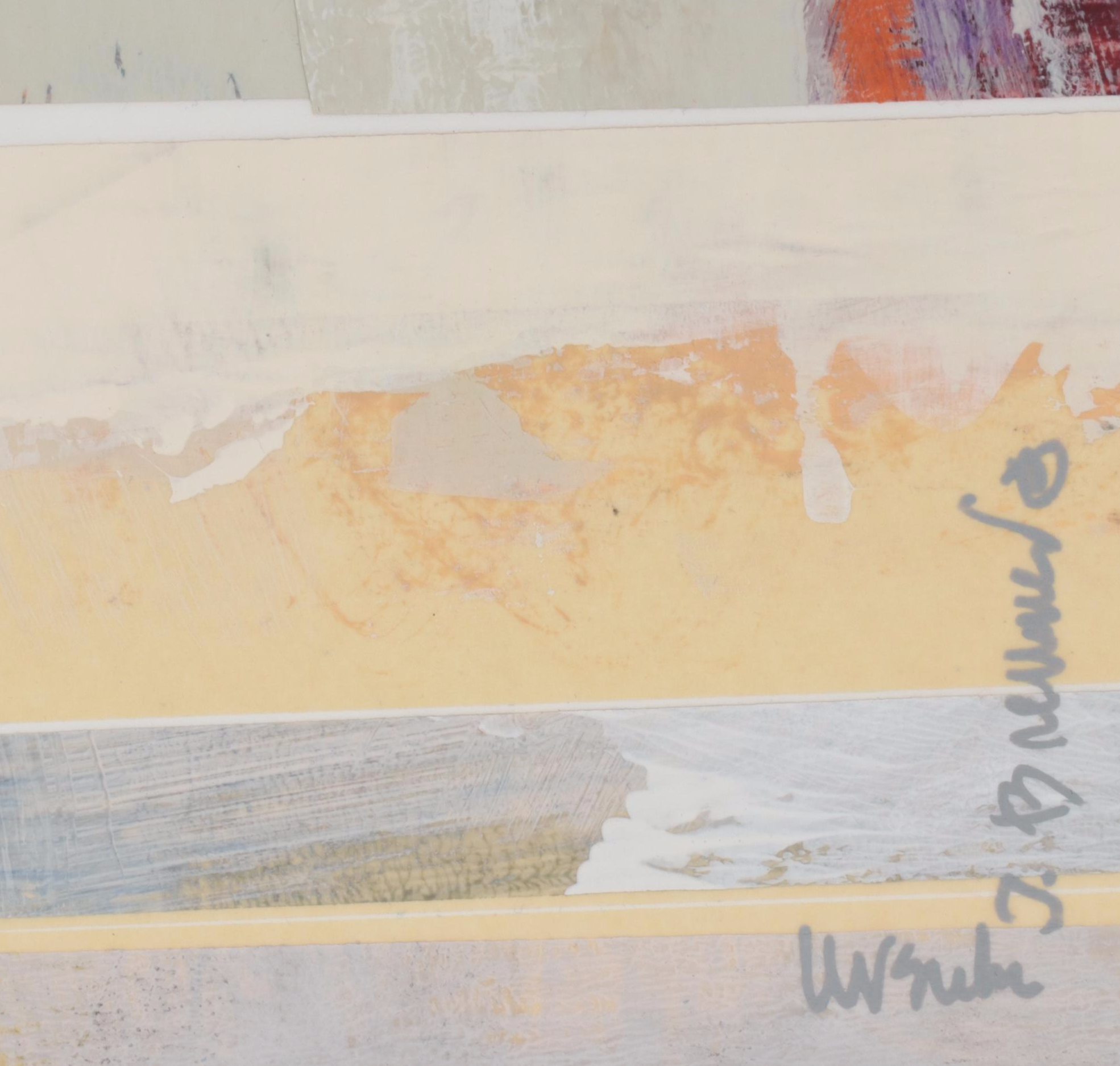 Ursula J. Brenner Large-Scale Abstract Mixed Media Painting, 21st Century