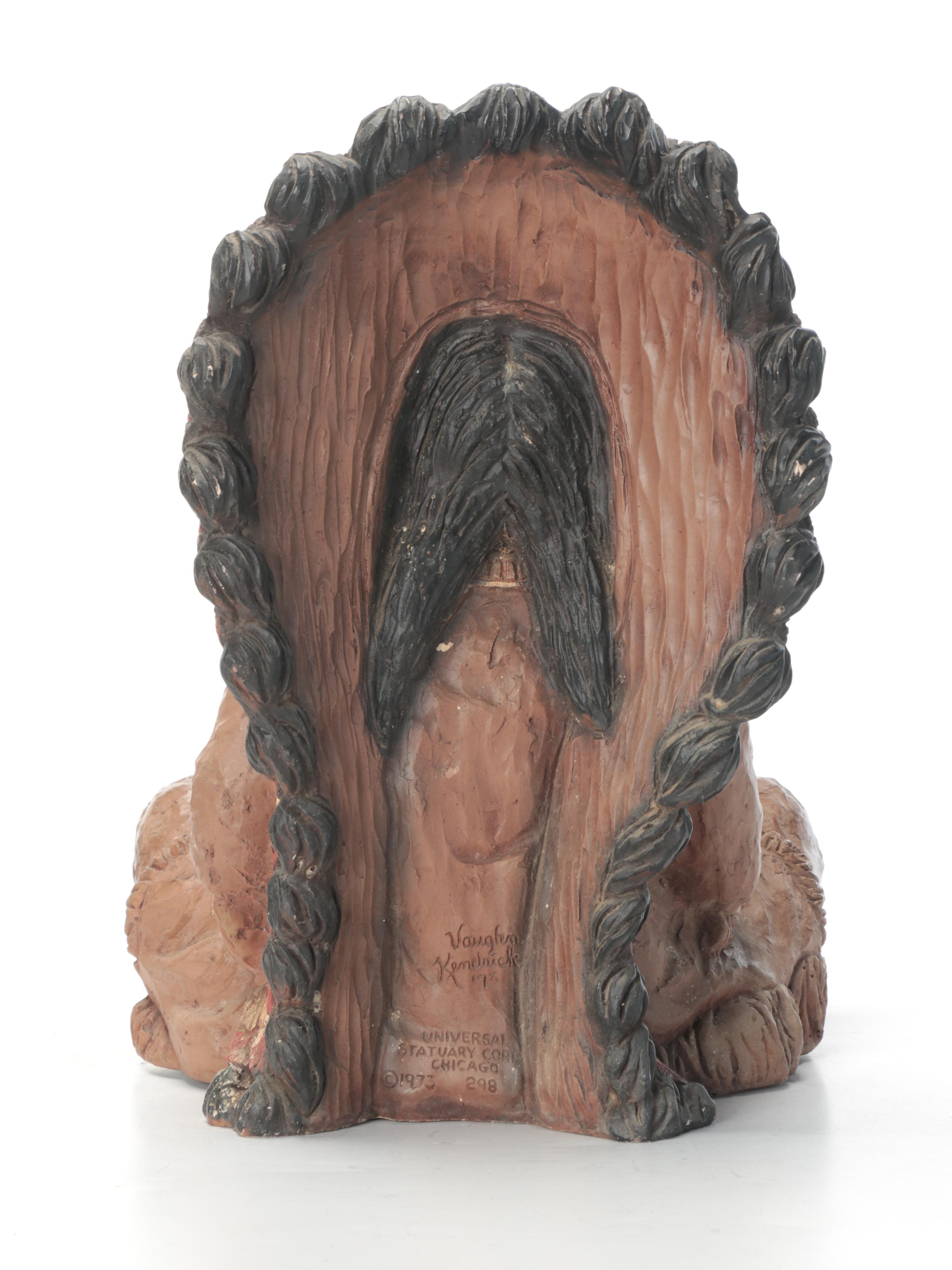 Vaughn Kendrick Native American Chief Statue