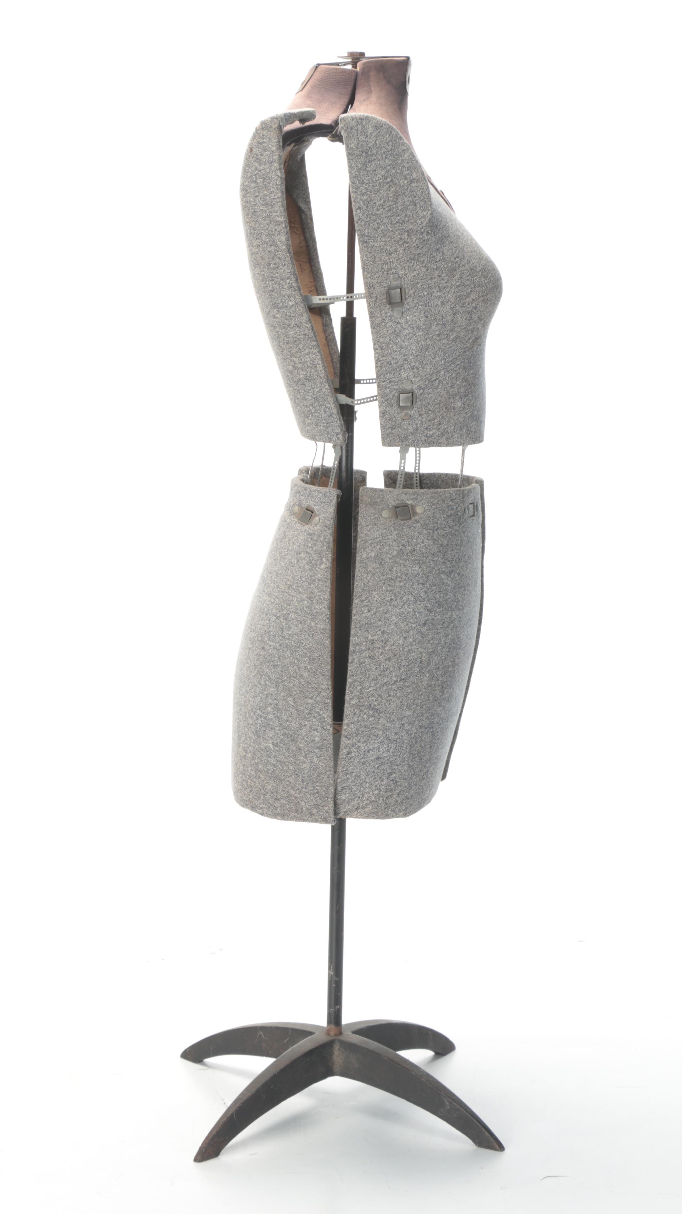 Sally Stitch Push Button Size A Dress Form, Mid-20th Century